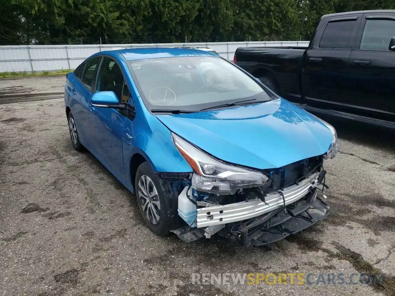 1 Photograph of a damaged car JTDL9RFU3L3017041 TOYOTA PRIUS 2020