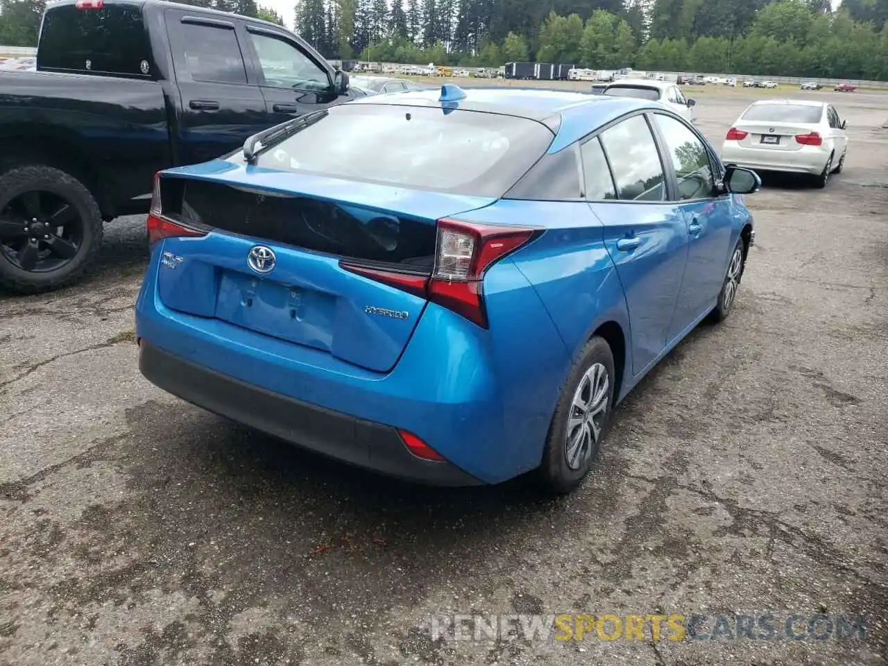 4 Фотография поврежденного автомобиля JTDL9RFU3L3017041 TOYOTA PRIUS 2020