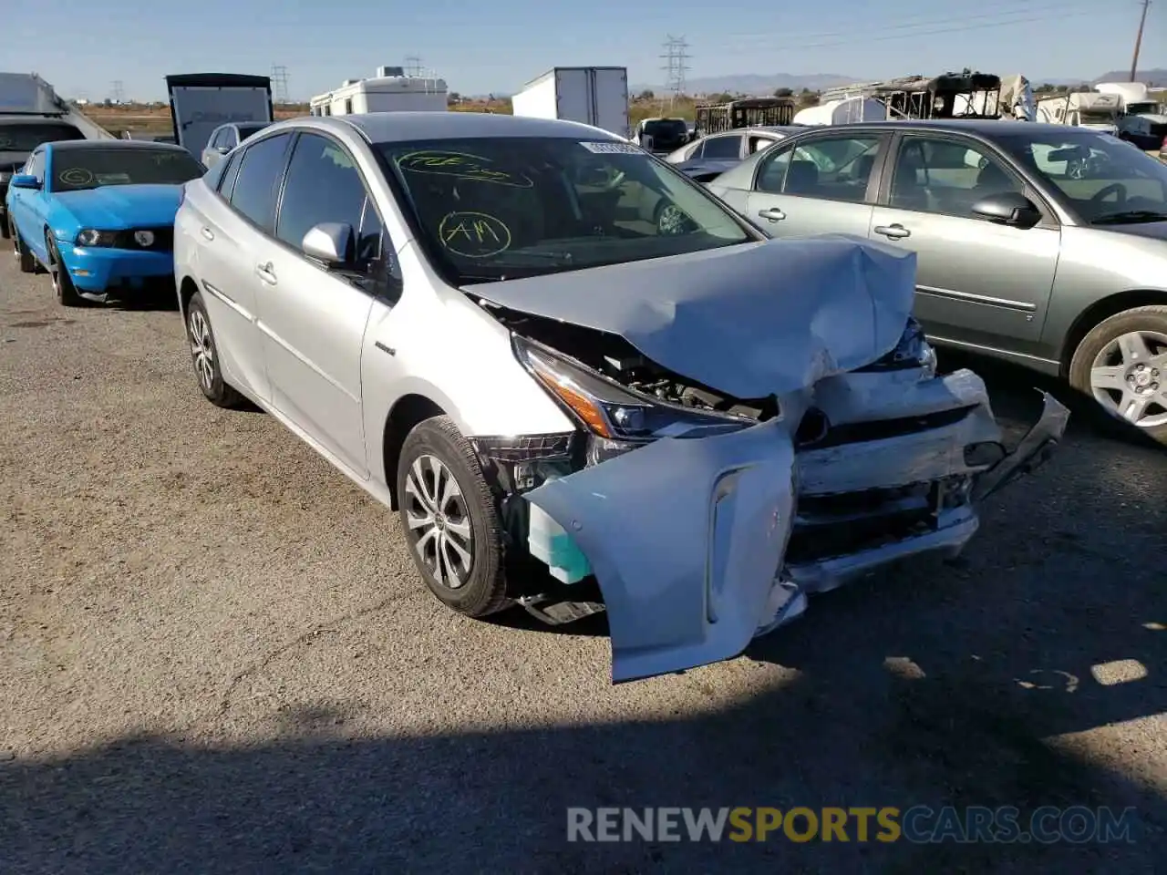 1 Photograph of a damaged car JTDL9RFU3L3017394 TOYOTA PRIUS 2020