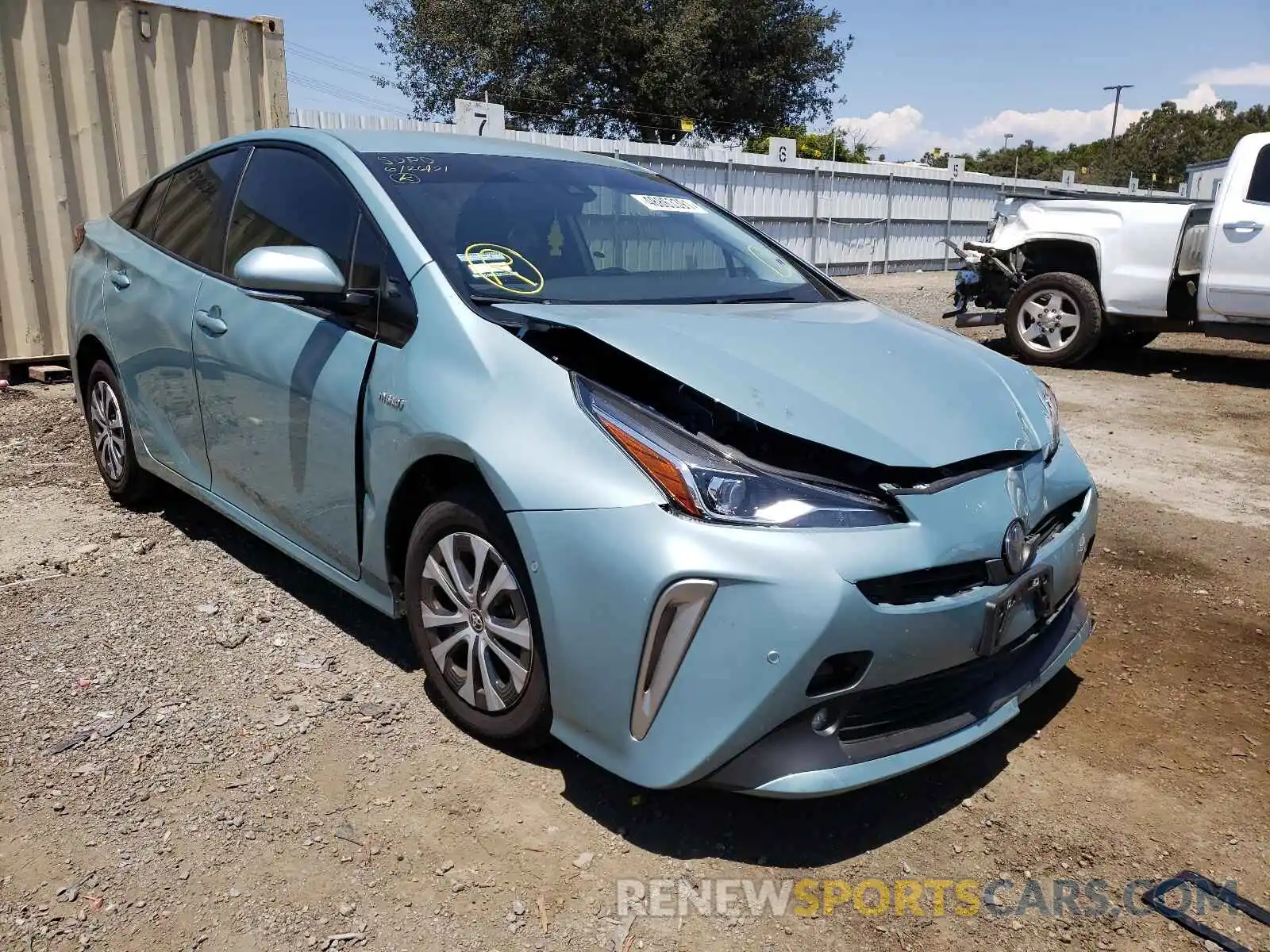 1 Photograph of a damaged car JTDL9RFU3L3018982 TOYOTA PRIUS 2020