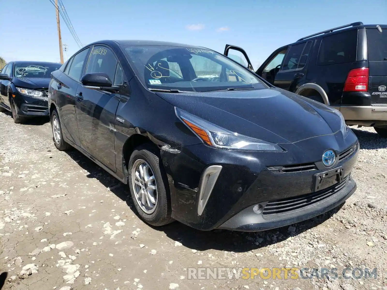 1 Photograph of a damaged car JTDL9RFU3L3020876 TOYOTA PRIUS 2020