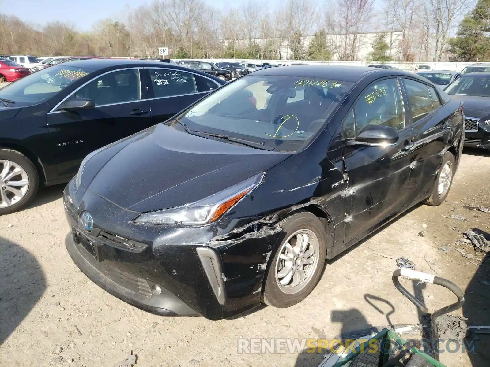 2 Фотография поврежденного автомобиля JTDL9RFU3L3020876 TOYOTA PRIUS 2020