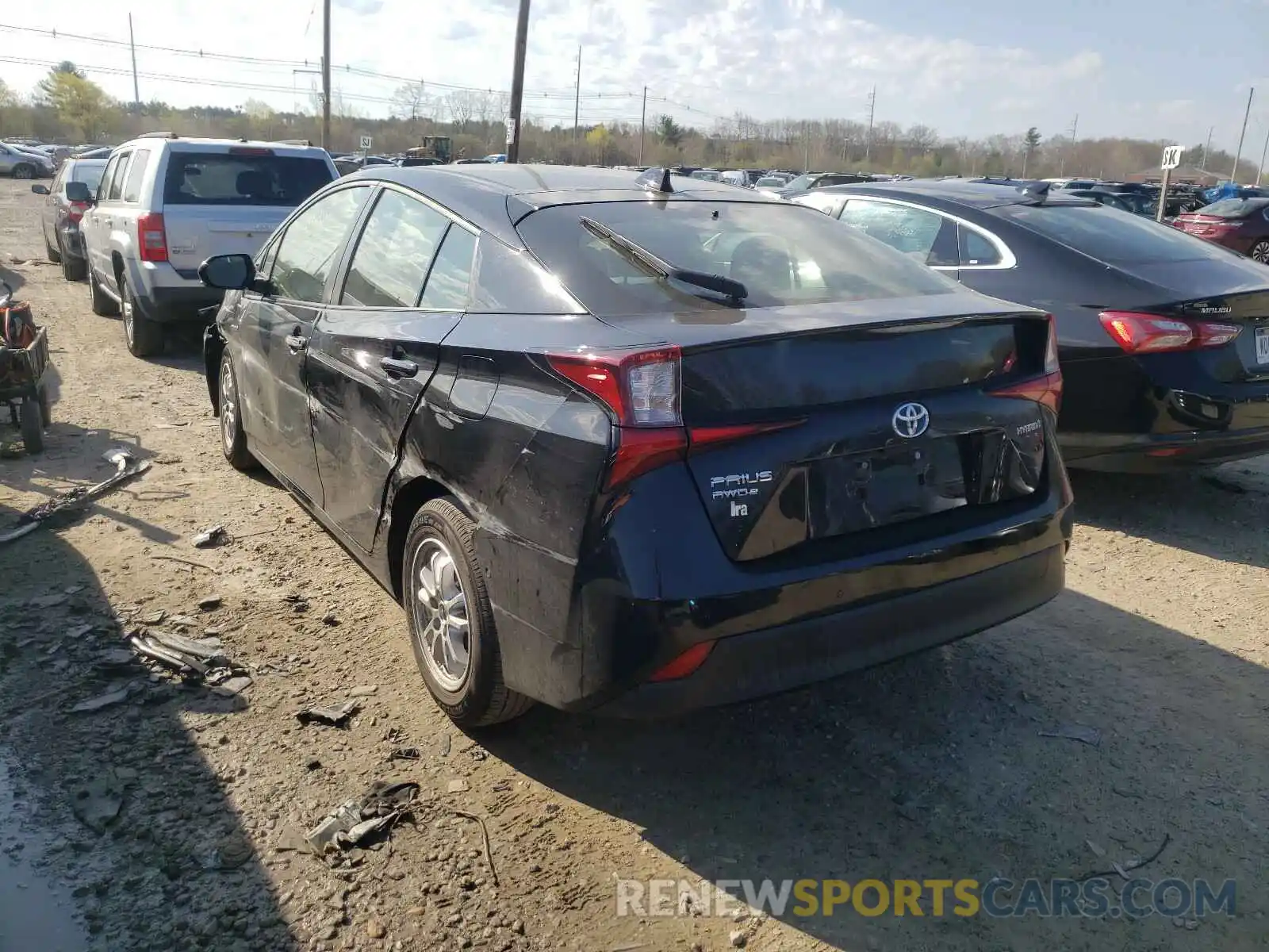 3 Photograph of a damaged car JTDL9RFU3L3020876 TOYOTA PRIUS 2020