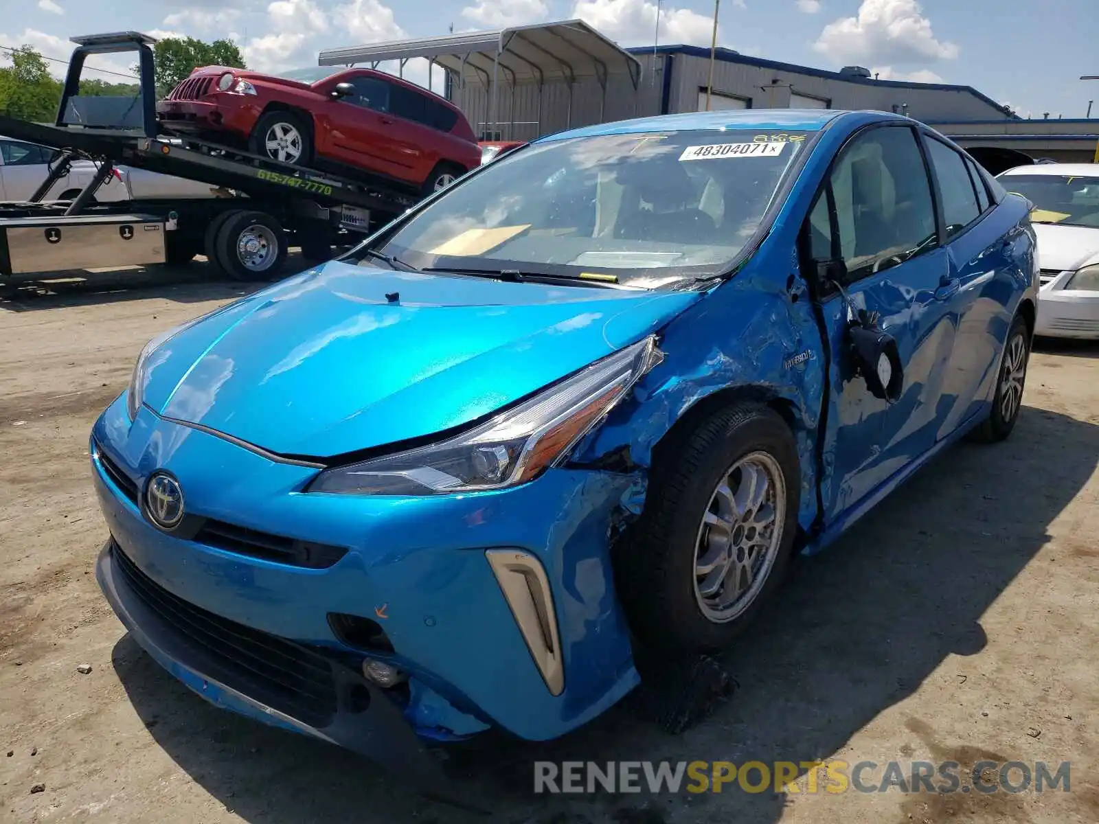 2 Photograph of a damaged car JTDL9RFU3L3021137 TOYOTA PRIUS 2020