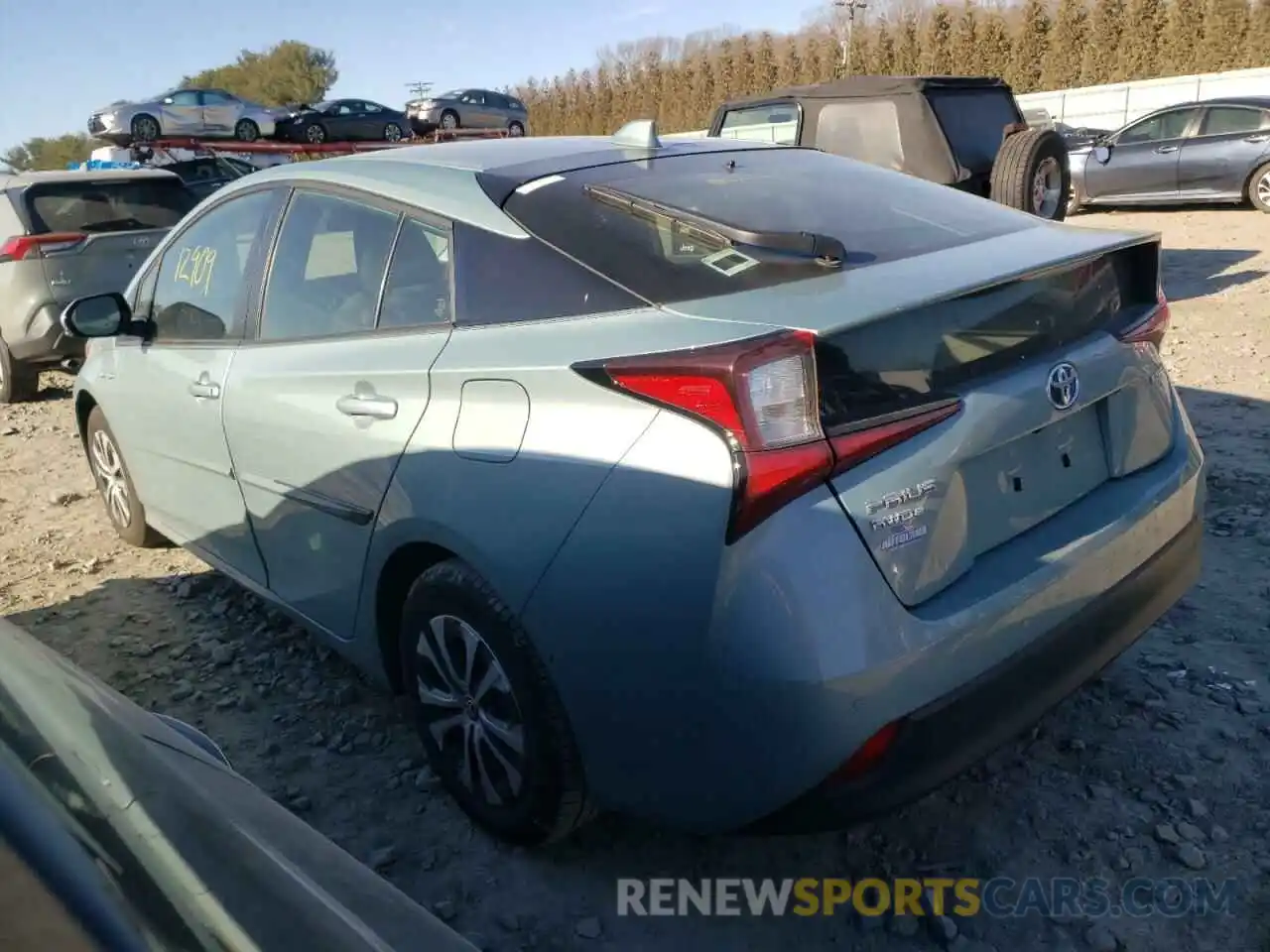 3 Photograph of a damaged car JTDL9RFU3L3021591 TOYOTA PRIUS 2020