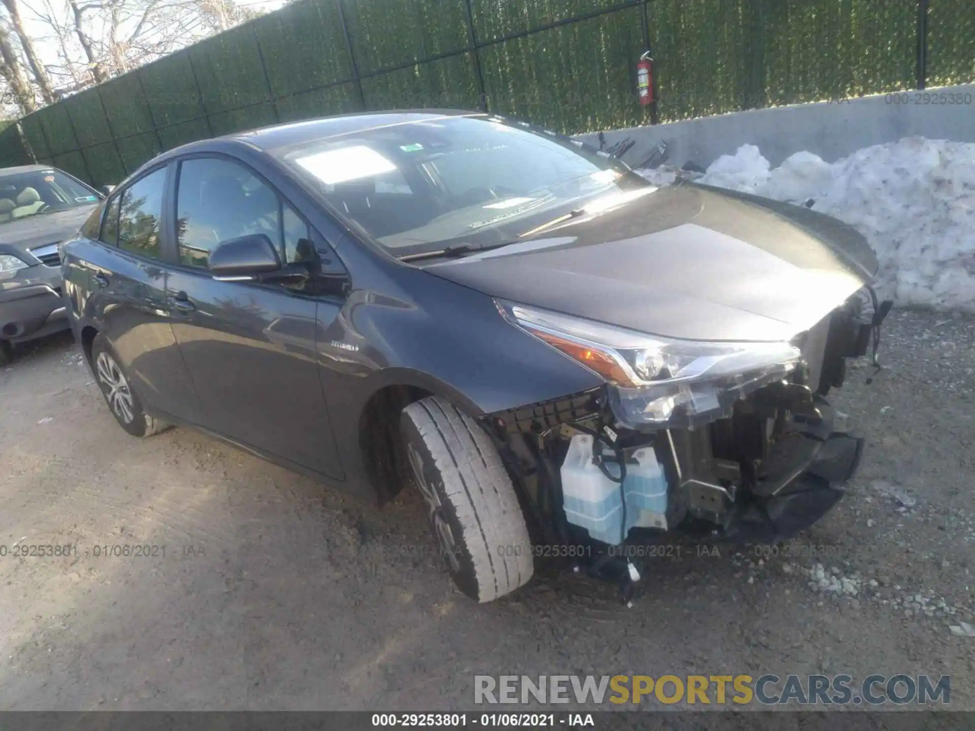 1 Photograph of a damaged car JTDL9RFU4L3013192 TOYOTA PRIUS 2020