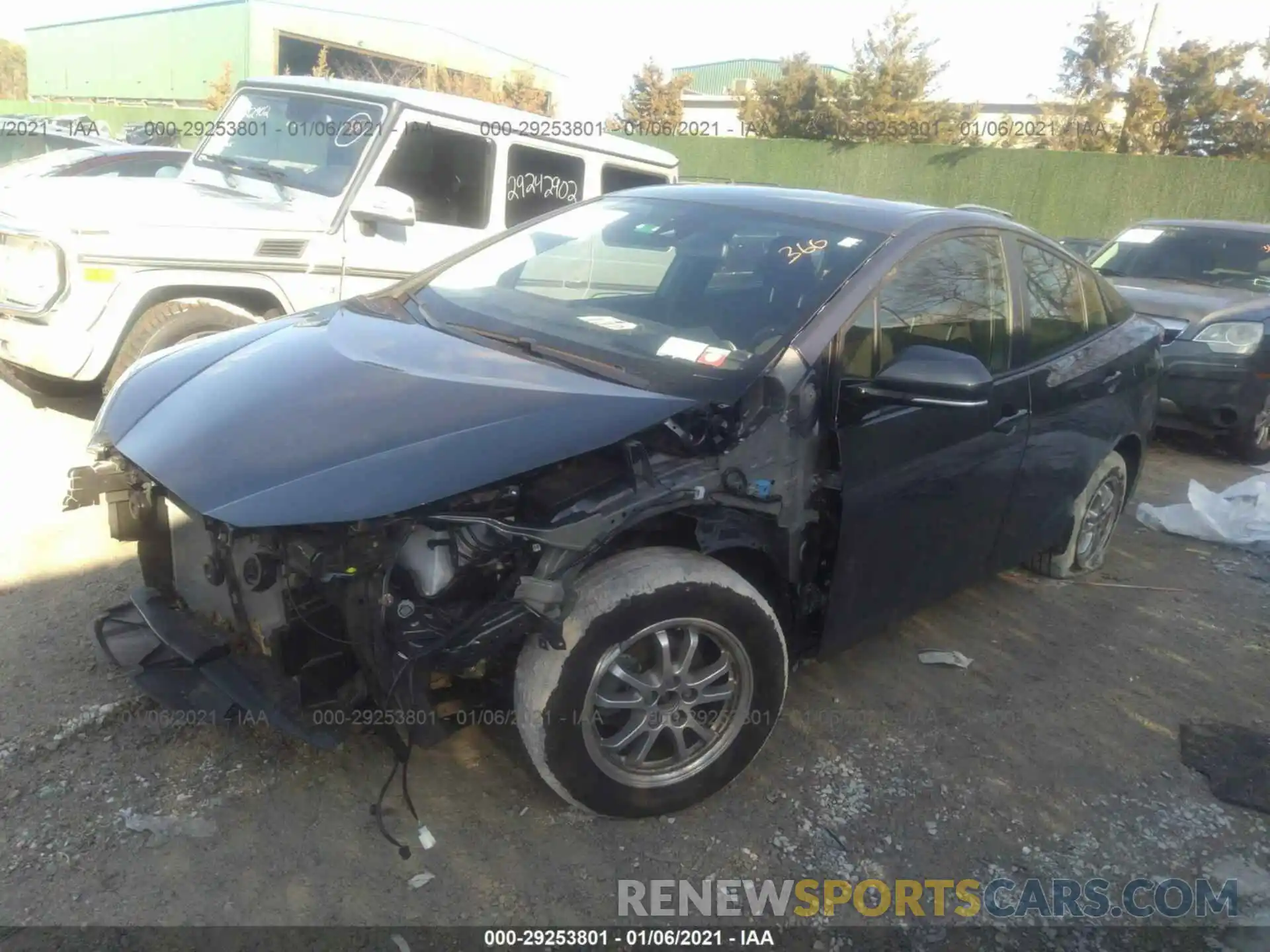 2 Photograph of a damaged car JTDL9RFU4L3013192 TOYOTA PRIUS 2020