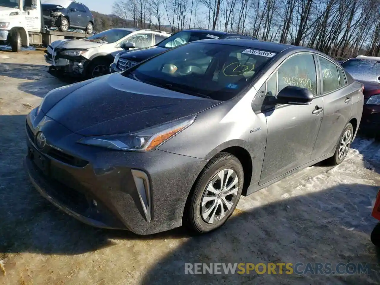 2 Photograph of a damaged car JTDL9RFU4L3014858 TOYOTA PRIUS 2020