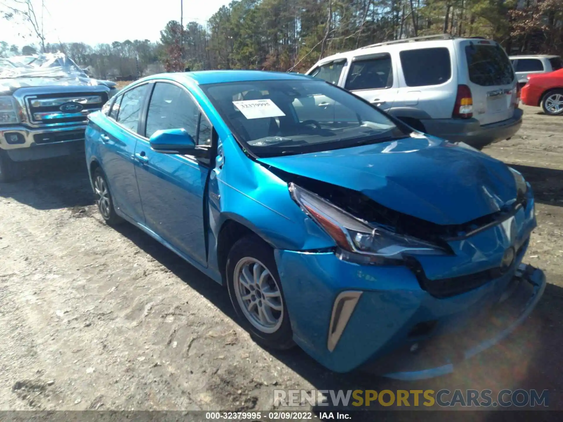 1 Photograph of a damaged car JTDL9RFU4L3017923 TOYOTA PRIUS 2020