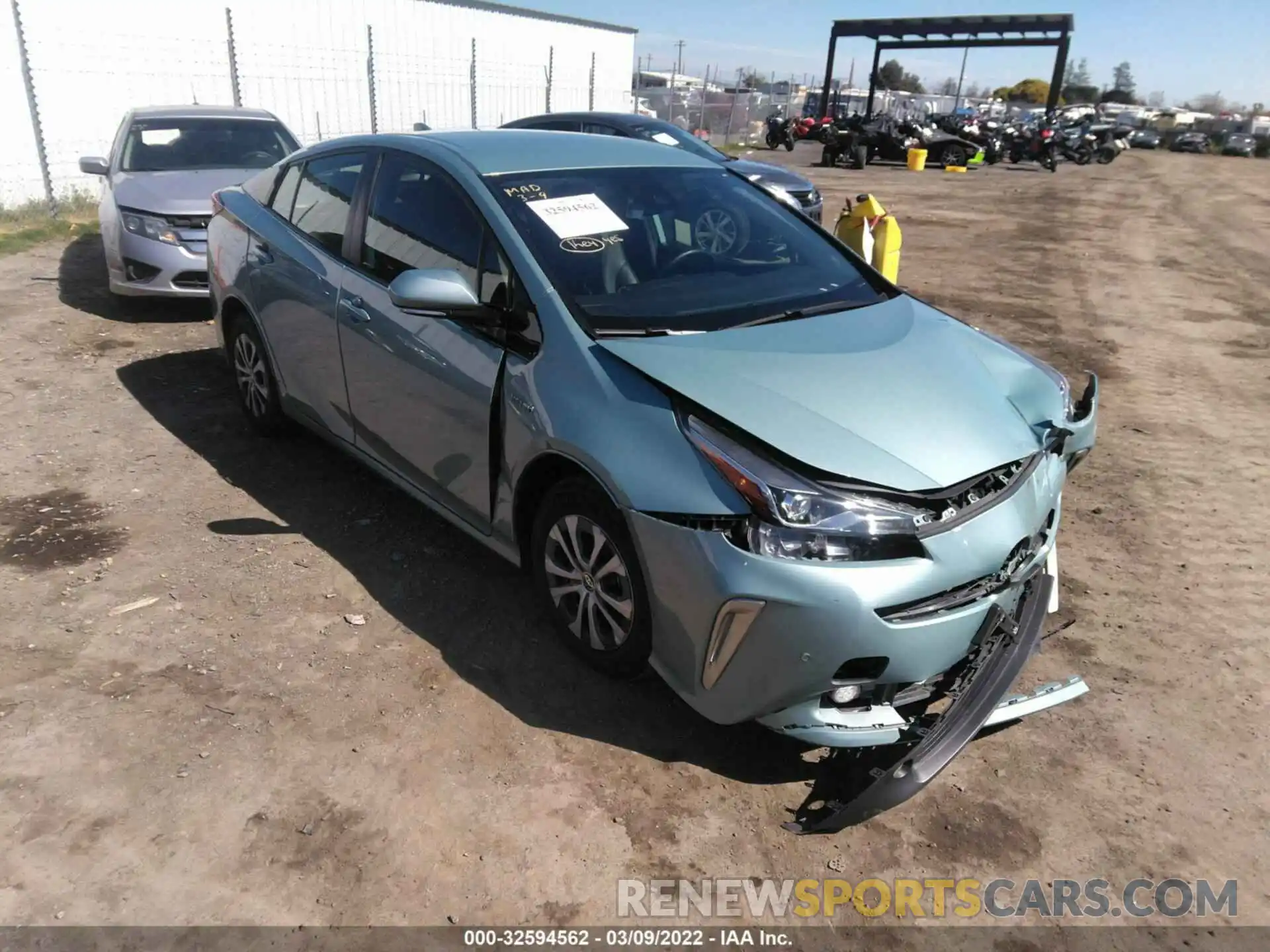 1 Photograph of a damaged car JTDL9RFU4L3019087 TOYOTA PRIUS 2020