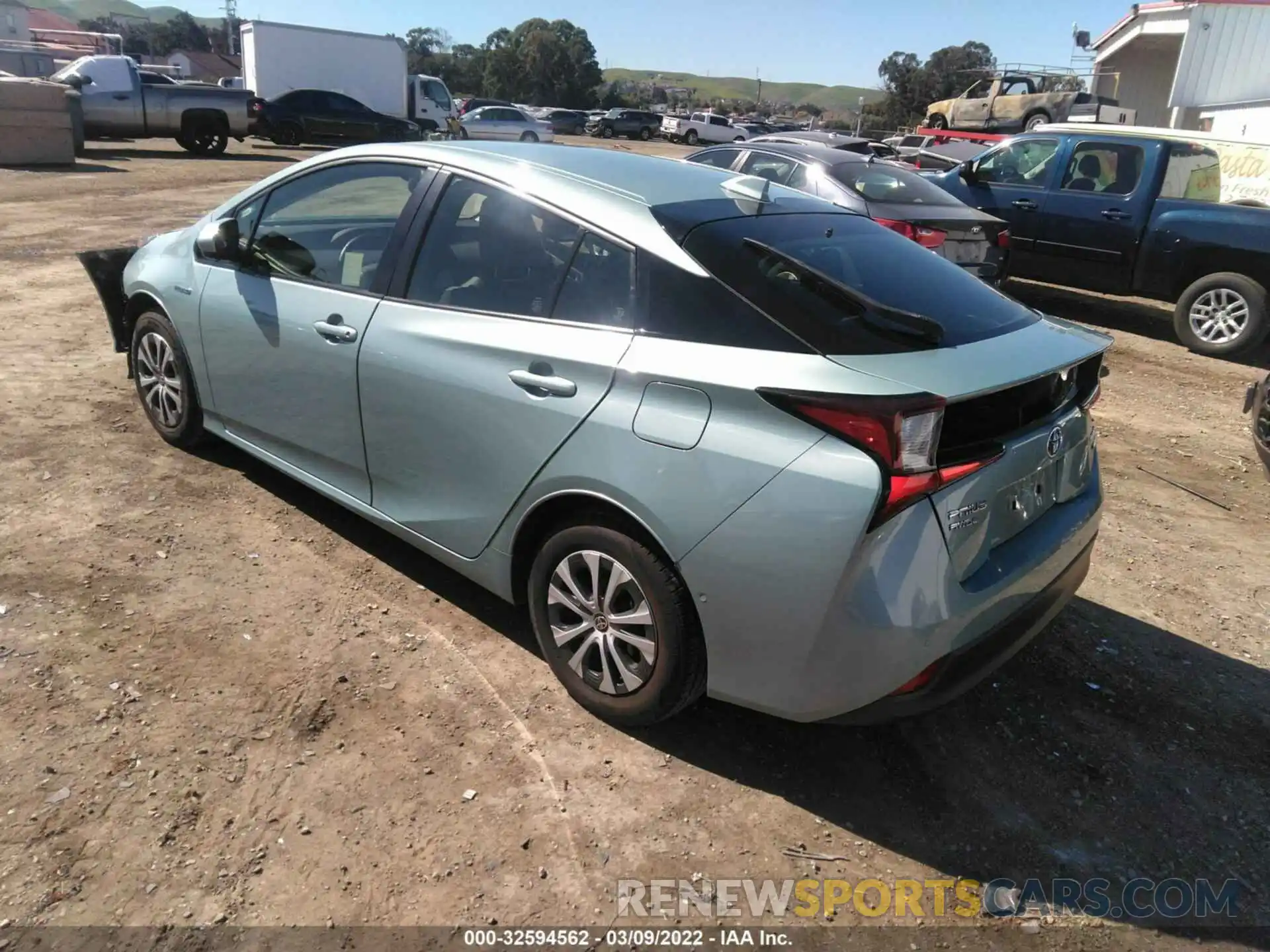 3 Photograph of a damaged car JTDL9RFU4L3019087 TOYOTA PRIUS 2020