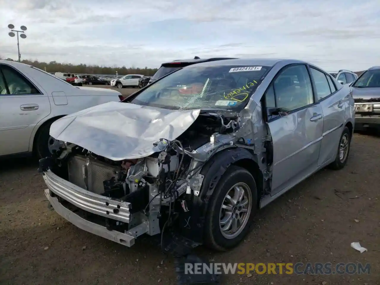 2 Photograph of a damaged car JTDL9RFU4L3021809 TOYOTA PRIUS 2020