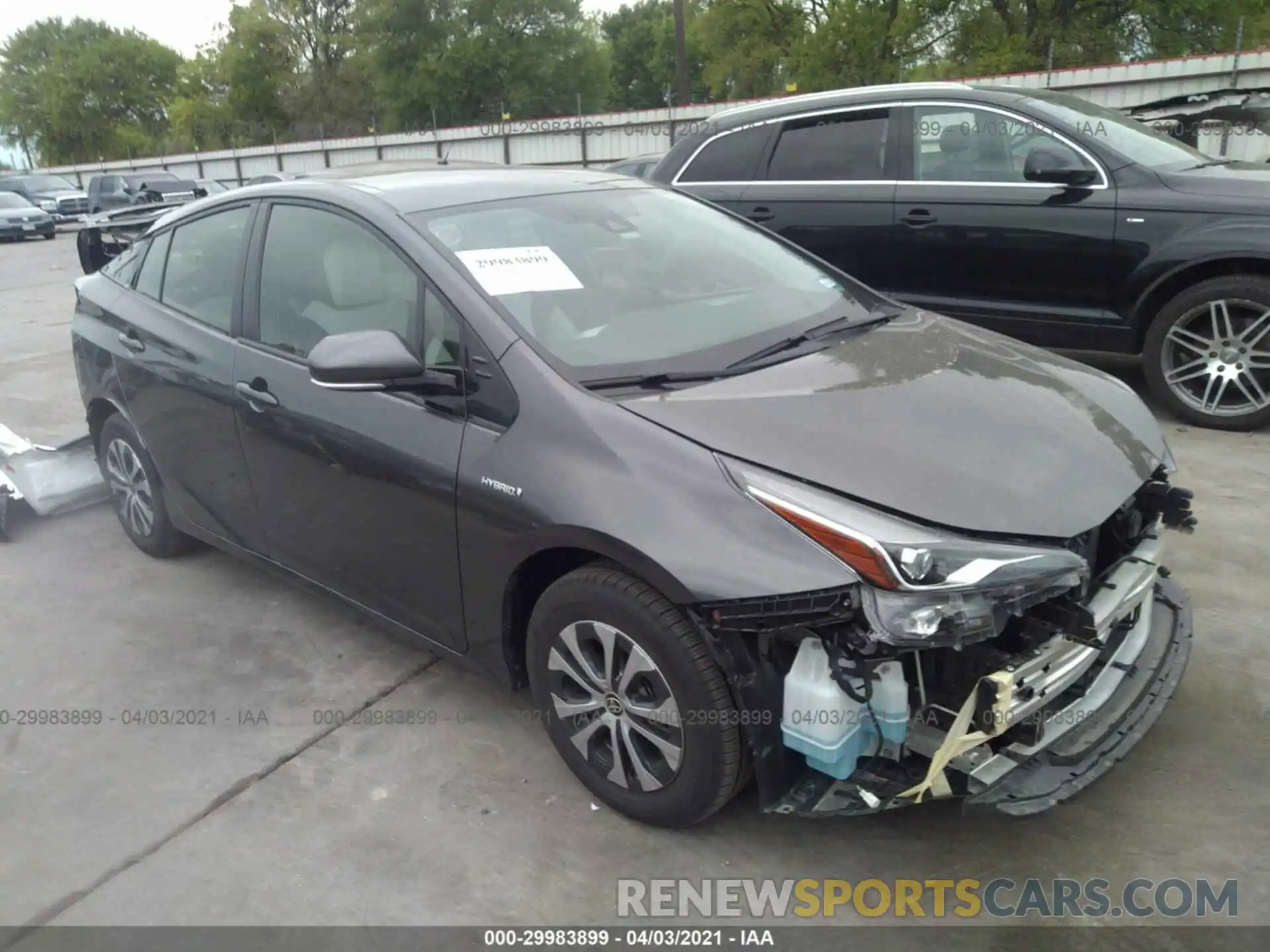 1 Photograph of a damaged car JTDL9RFU4L3022264 TOYOTA PRIUS 2020