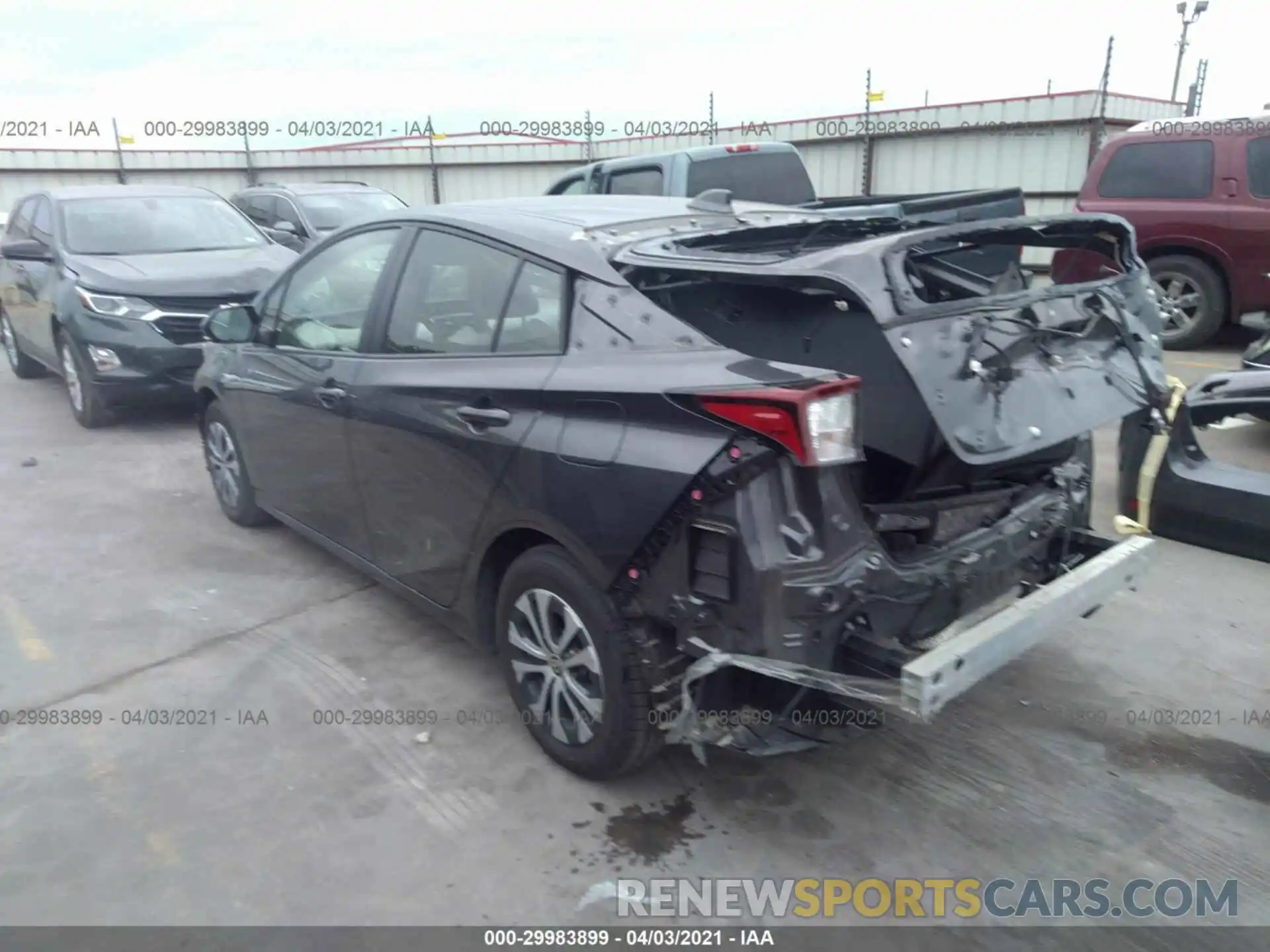 3 Photograph of a damaged car JTDL9RFU4L3022264 TOYOTA PRIUS 2020