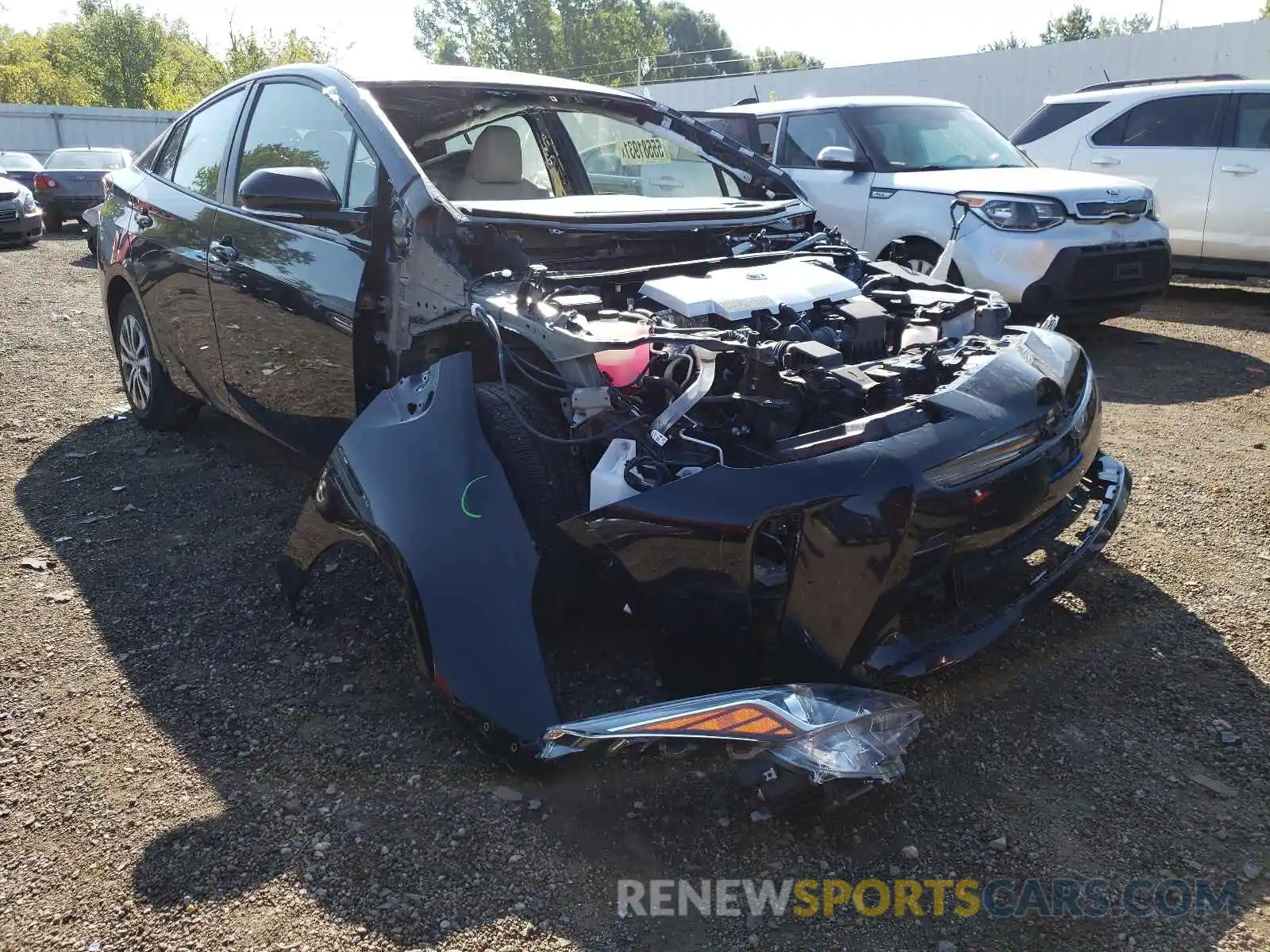 1 Photograph of a damaged car JTDL9RFU5L3014058 TOYOTA PRIUS 2020