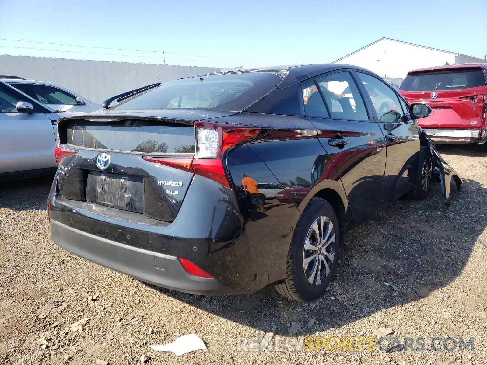 4 Photograph of a damaged car JTDL9RFU5L3014058 TOYOTA PRIUS 2020