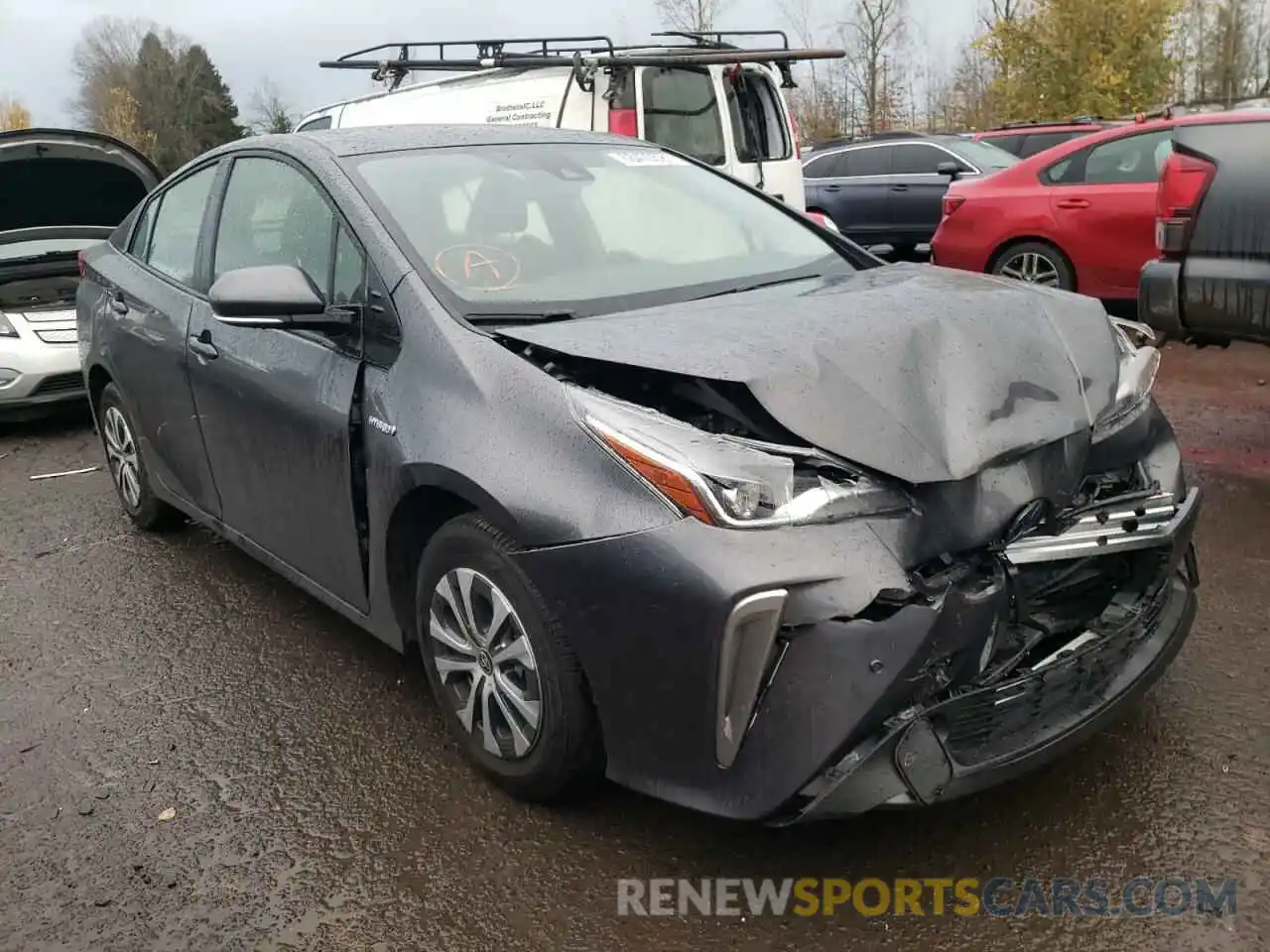 1 Photograph of a damaged car JTDL9RFU5L3016327 TOYOTA PRIUS 2020