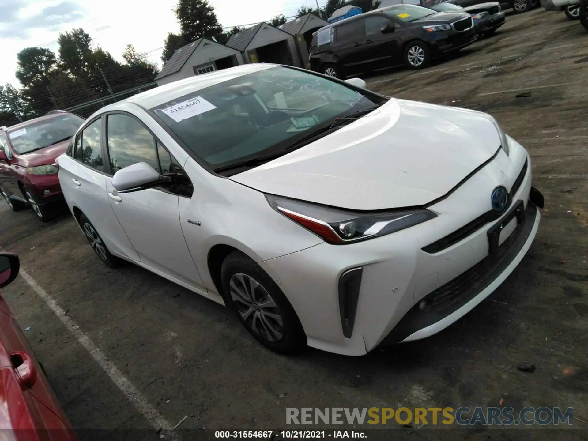 1 Photograph of a damaged car JTDL9RFU5L3017347 TOYOTA PRIUS 2020