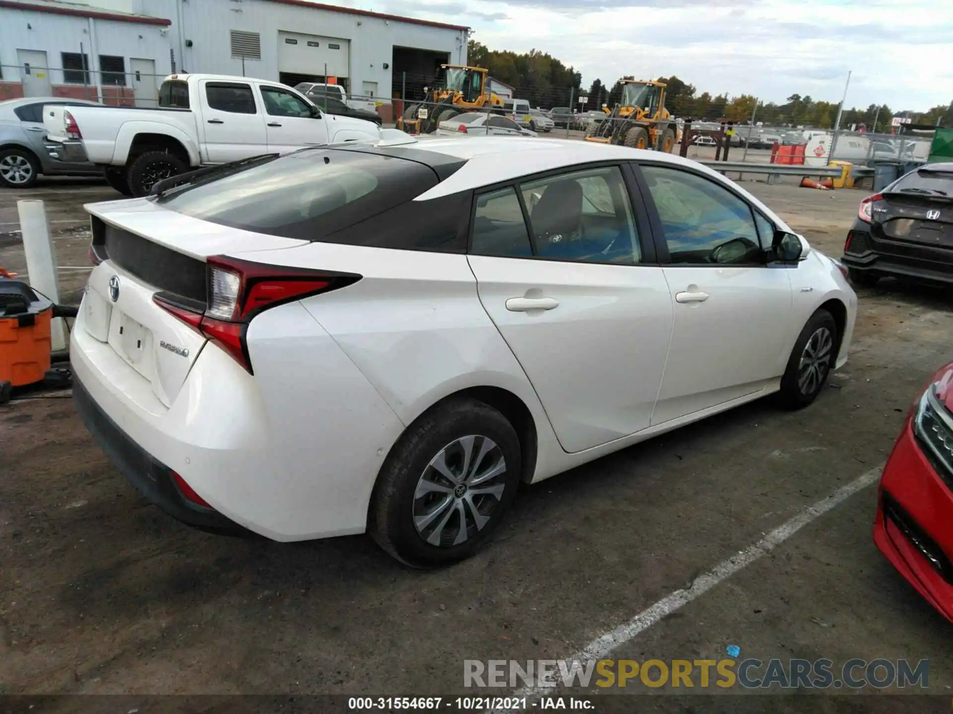 4 Photograph of a damaged car JTDL9RFU5L3017347 TOYOTA PRIUS 2020