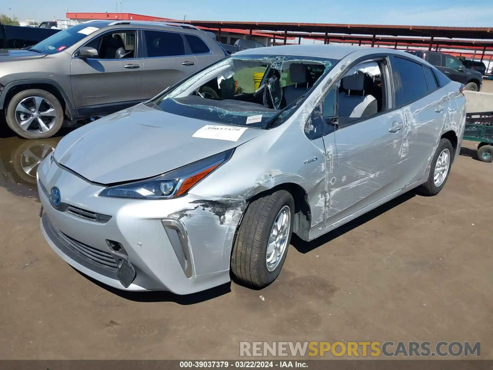 2 Photograph of a damaged car JTDL9RFU5L3017672 TOYOTA PRIUS 2020