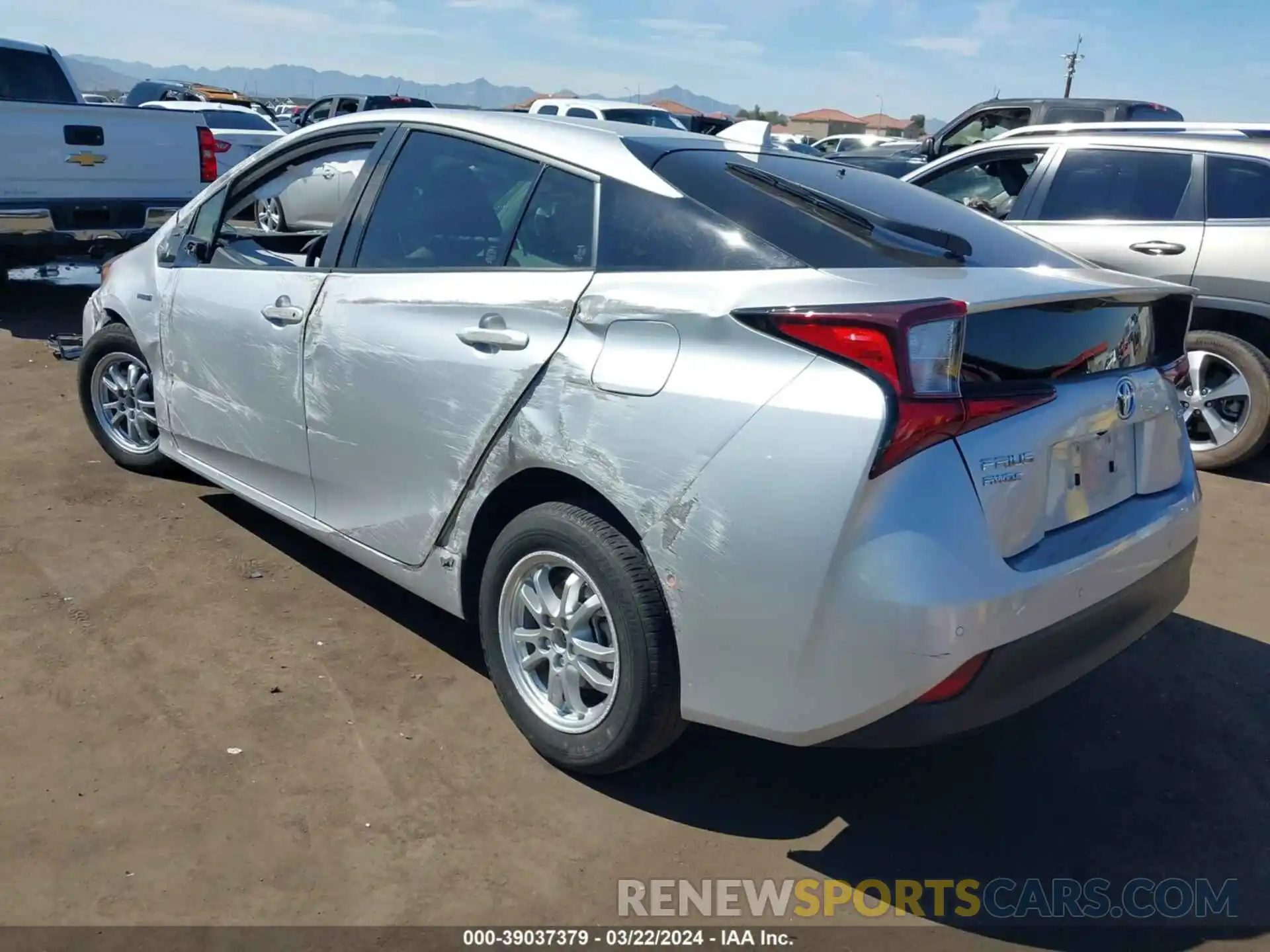 3 Photograph of a damaged car JTDL9RFU5L3017672 TOYOTA PRIUS 2020