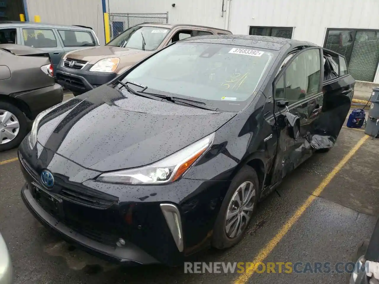 2 Photograph of a damaged car JTDL9RFU5L3019745 TOYOTA PRIUS 2020