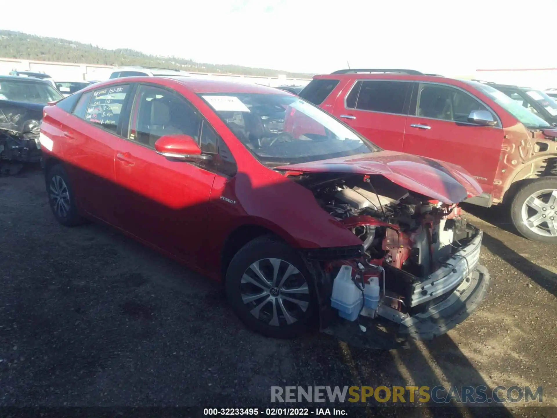 1 Photograph of a damaged car JTDL9RFU5L3021687 TOYOTA PRIUS 2020