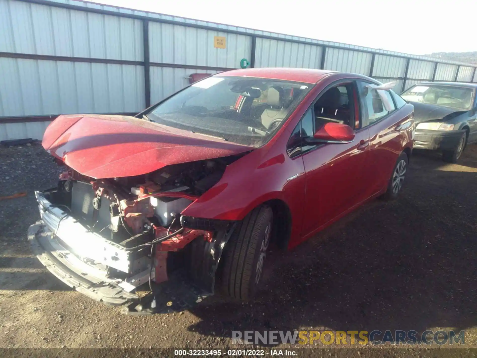 2 Photograph of a damaged car JTDL9RFU5L3021687 TOYOTA PRIUS 2020