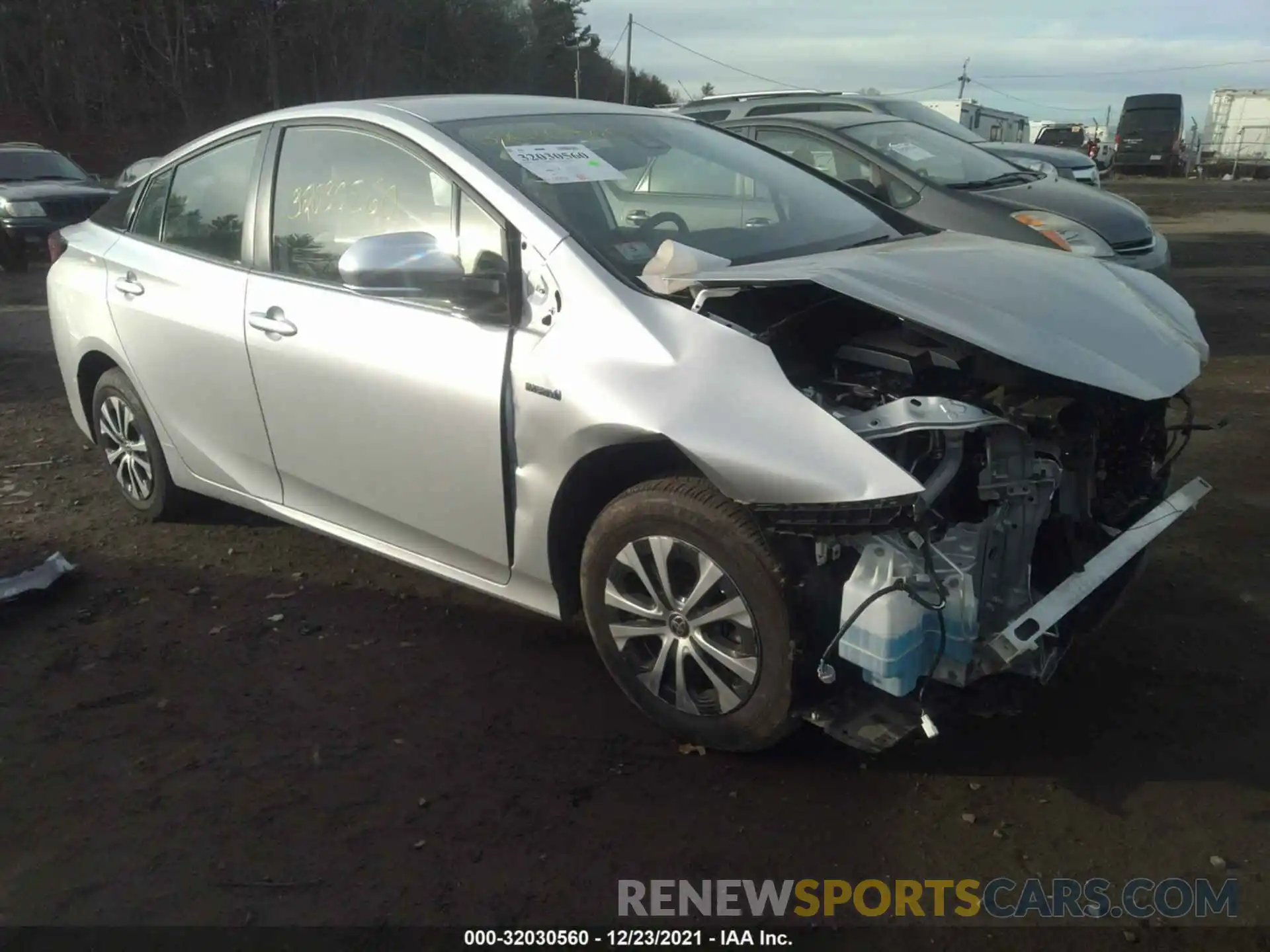 1 Photograph of a damaged car JTDL9RFU5L3022063 TOYOTA PRIUS 2020