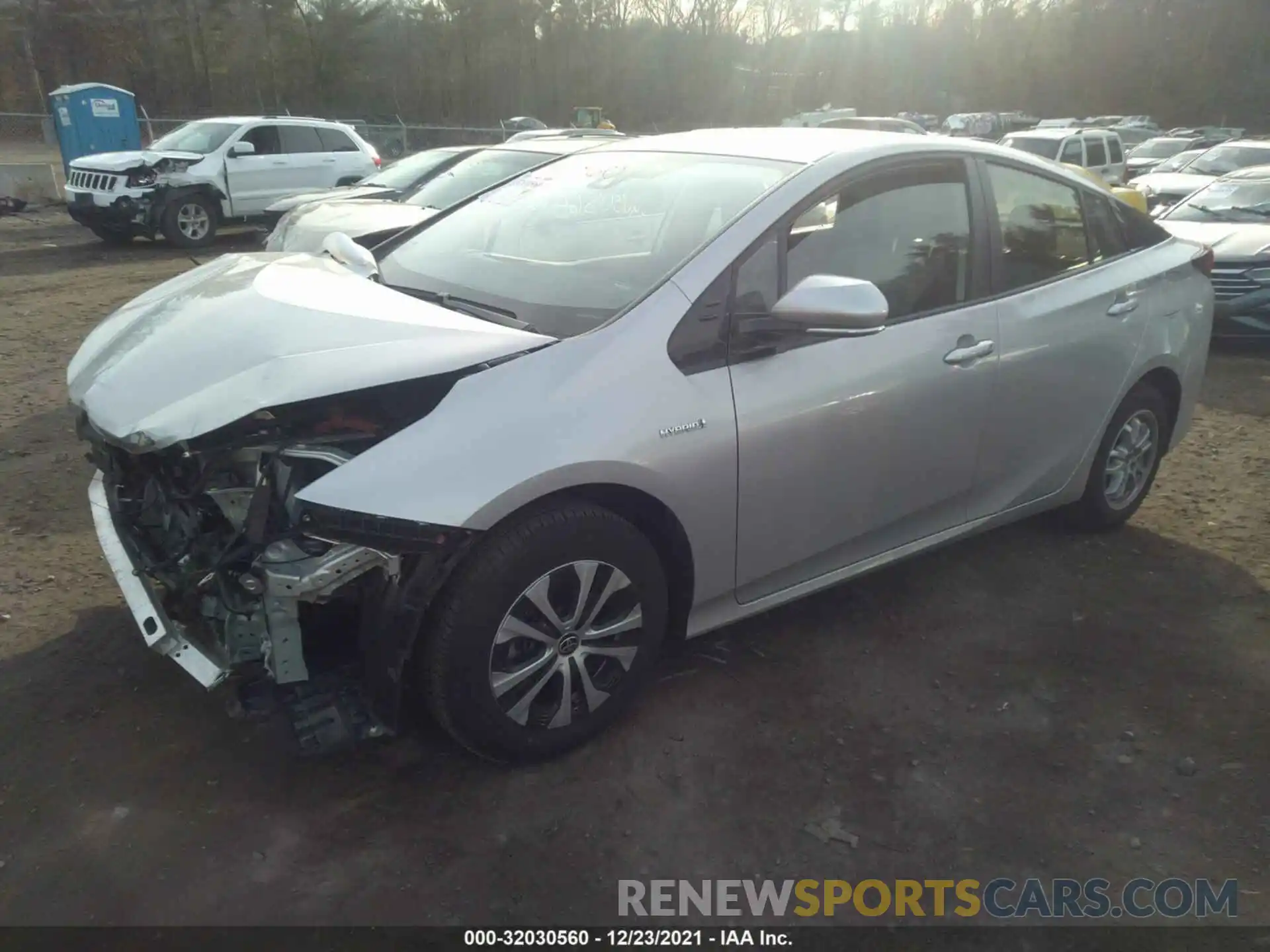 2 Photograph of a damaged car JTDL9RFU5L3022063 TOYOTA PRIUS 2020