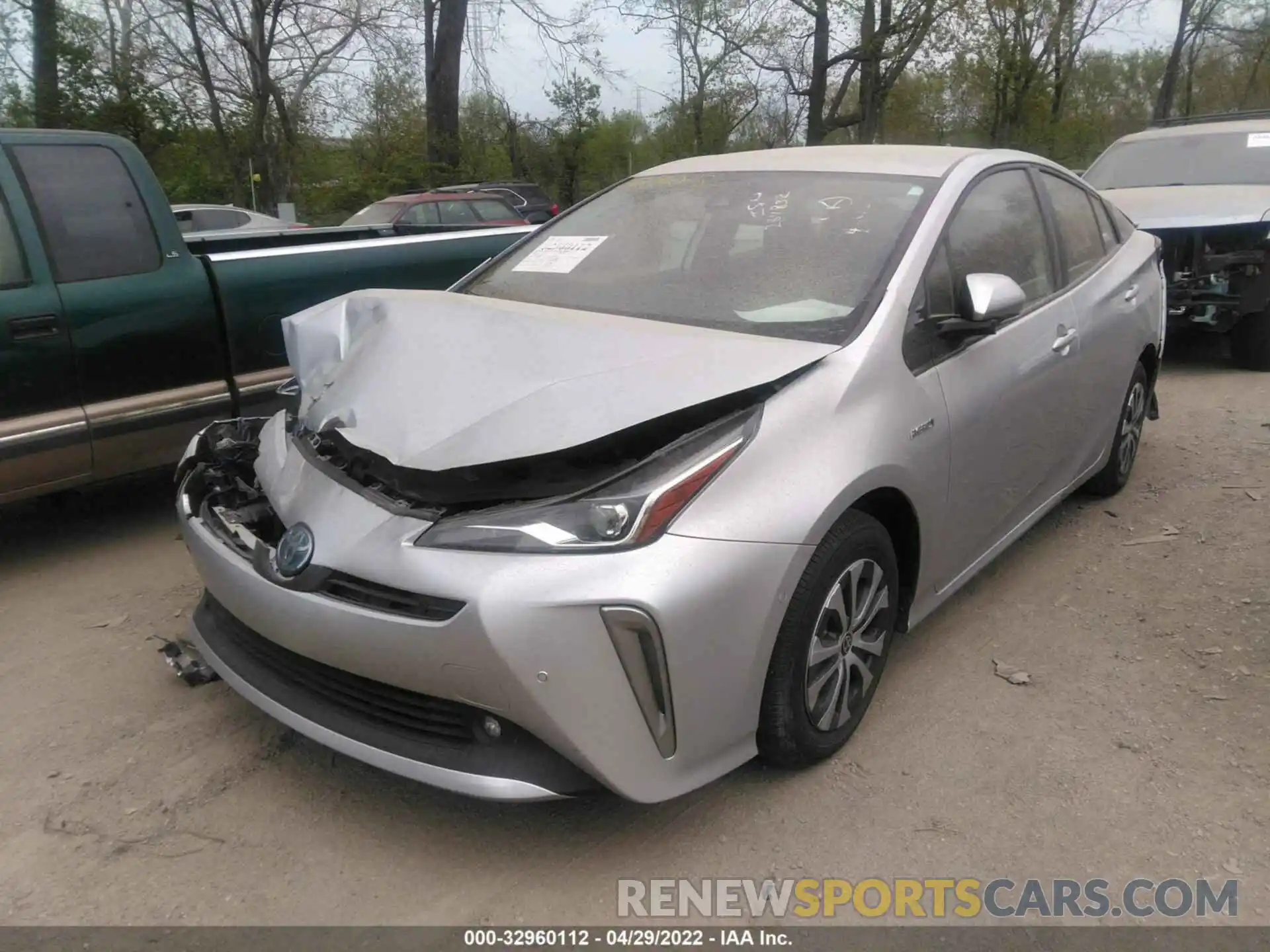 2 Photograph of a damaged car JTDL9RFU5L3022337 TOYOTA PRIUS 2020