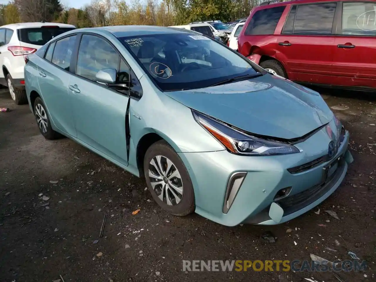 1 Photograph of a damaged car JTDL9RFU6L3013291 TOYOTA PRIUS 2020