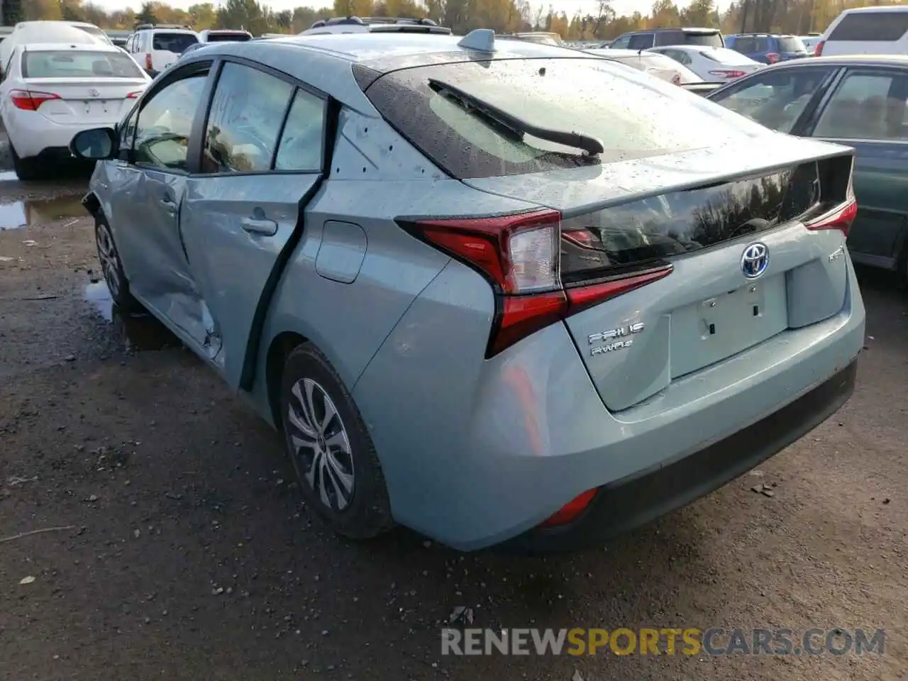 3 Photograph of a damaged car JTDL9RFU6L3013291 TOYOTA PRIUS 2020