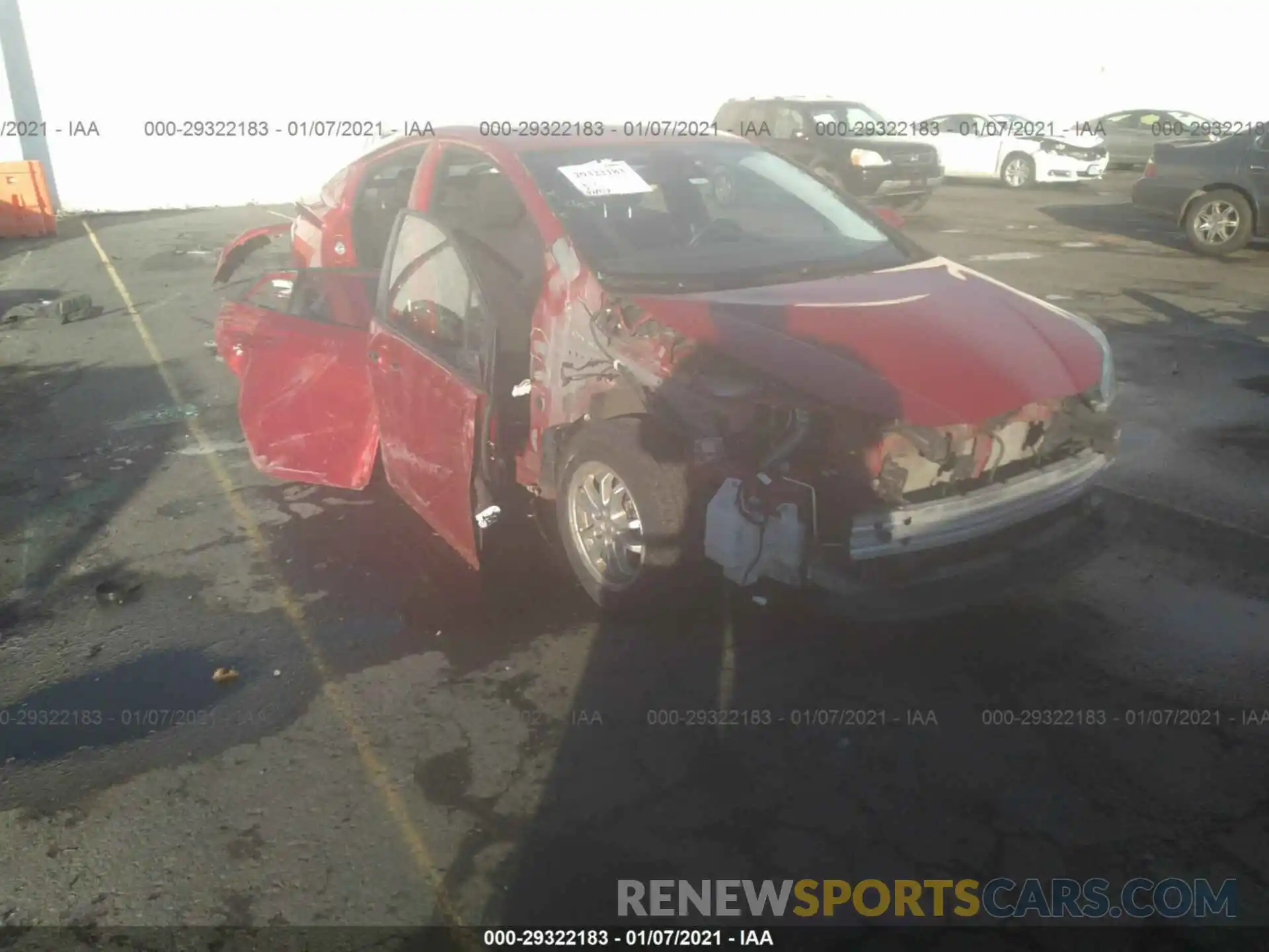 1 Photograph of a damaged car JTDL9RFU6L3013307 TOYOTA PRIUS 2020