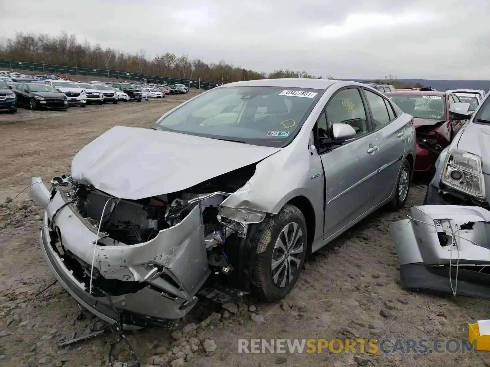 2 Photograph of a damaged car JTDL9RFU6L3013436 TOYOTA PRIUS 2020