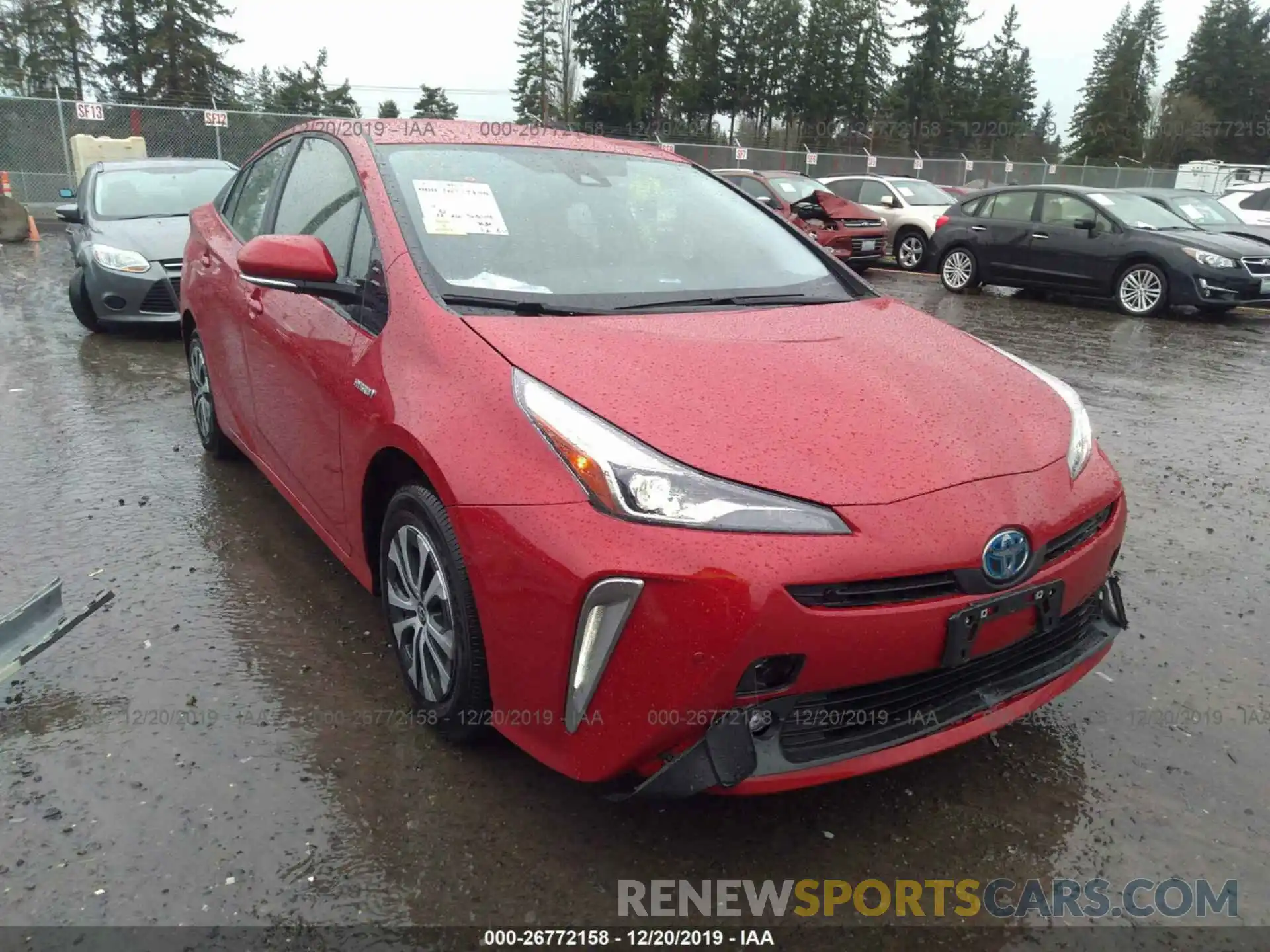 1 Photograph of a damaged car JTDL9RFU6L3014148 TOYOTA PRIUS 2020