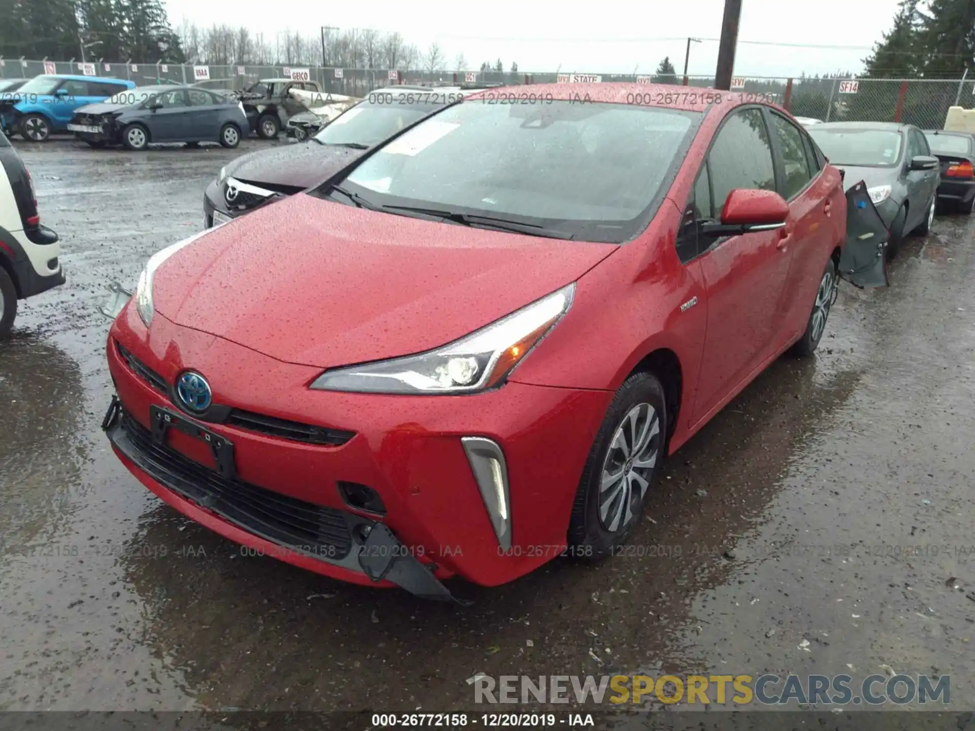 2 Photograph of a damaged car JTDL9RFU6L3014148 TOYOTA PRIUS 2020