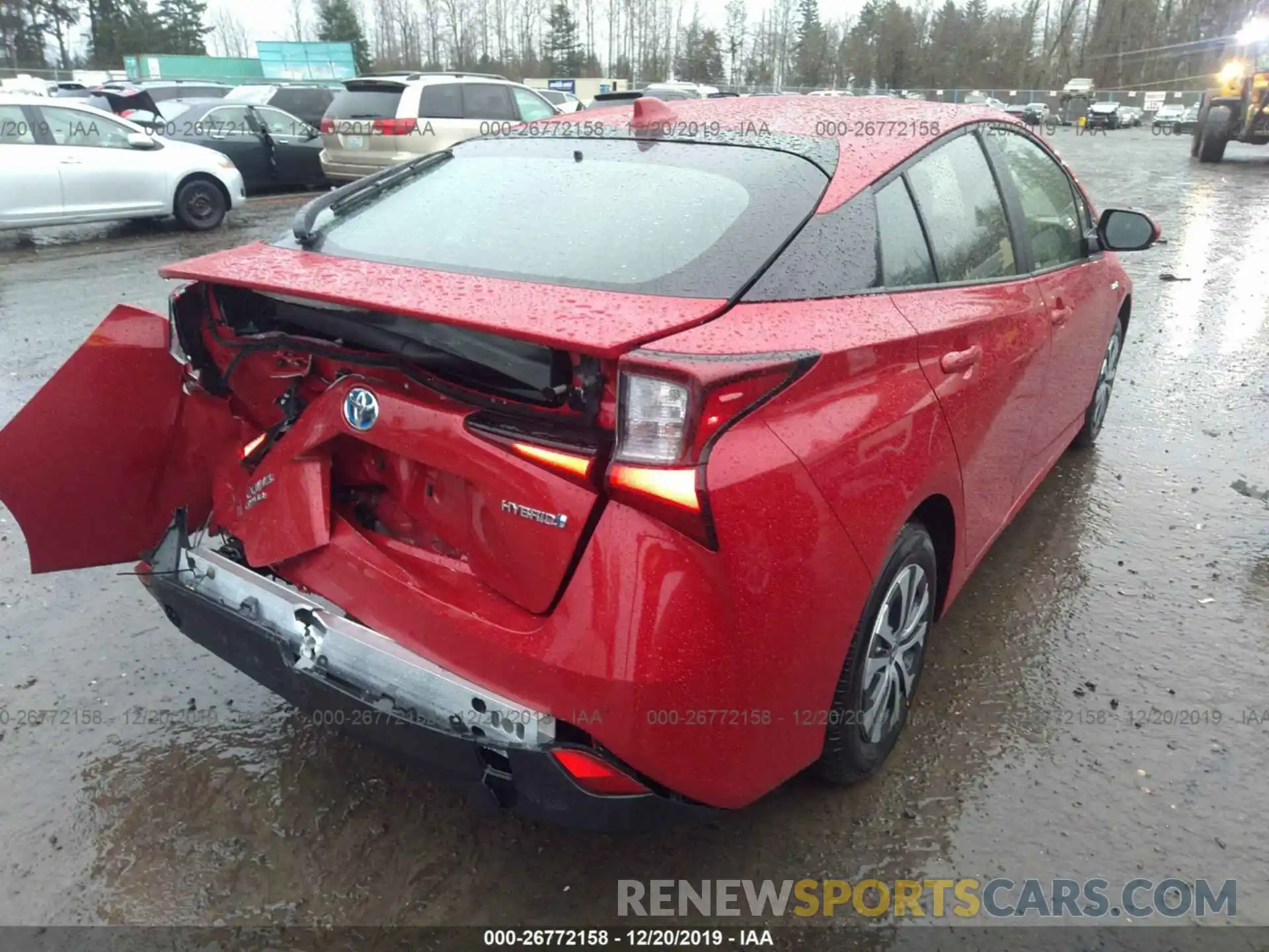 4 Photograph of a damaged car JTDL9RFU6L3014148 TOYOTA PRIUS 2020