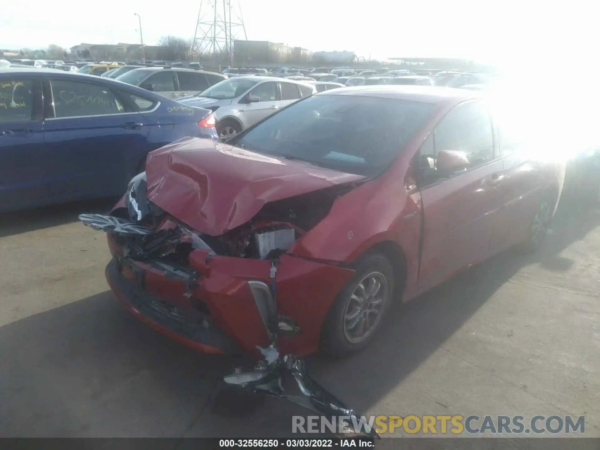 2 Photograph of a damaged car JTDL9RFU6L3015364 TOYOTA PRIUS 2020