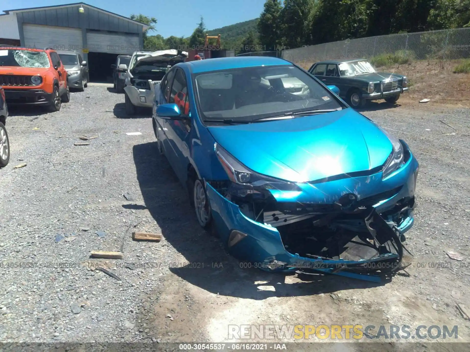 1 Photograph of a damaged car JTDL9RFU6L3015963 TOYOTA PRIUS 2020