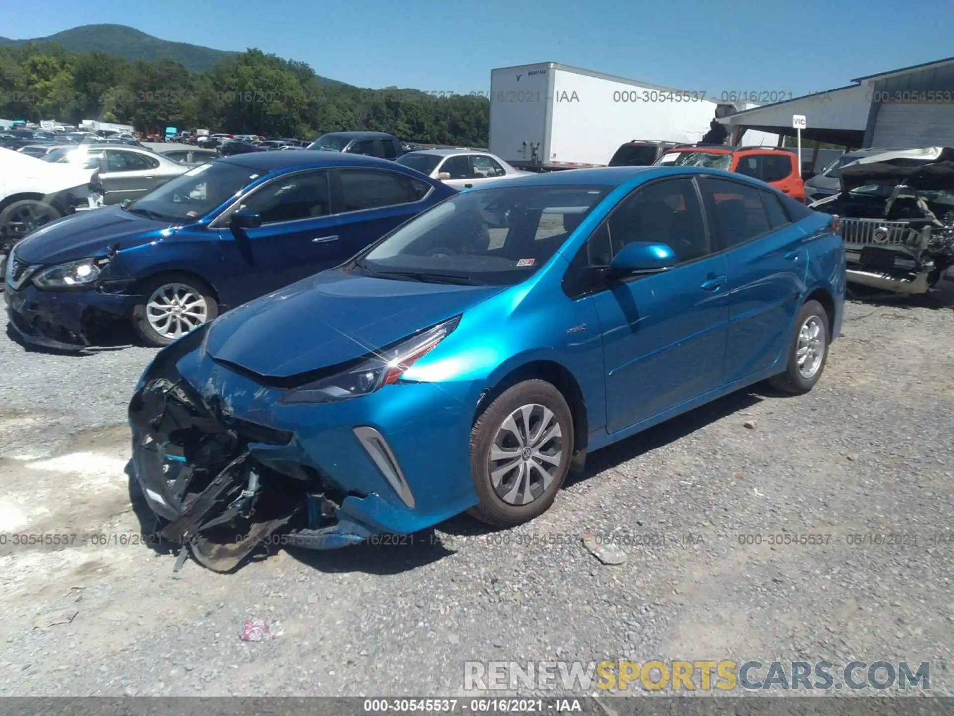 2 Photograph of a damaged car JTDL9RFU6L3015963 TOYOTA PRIUS 2020