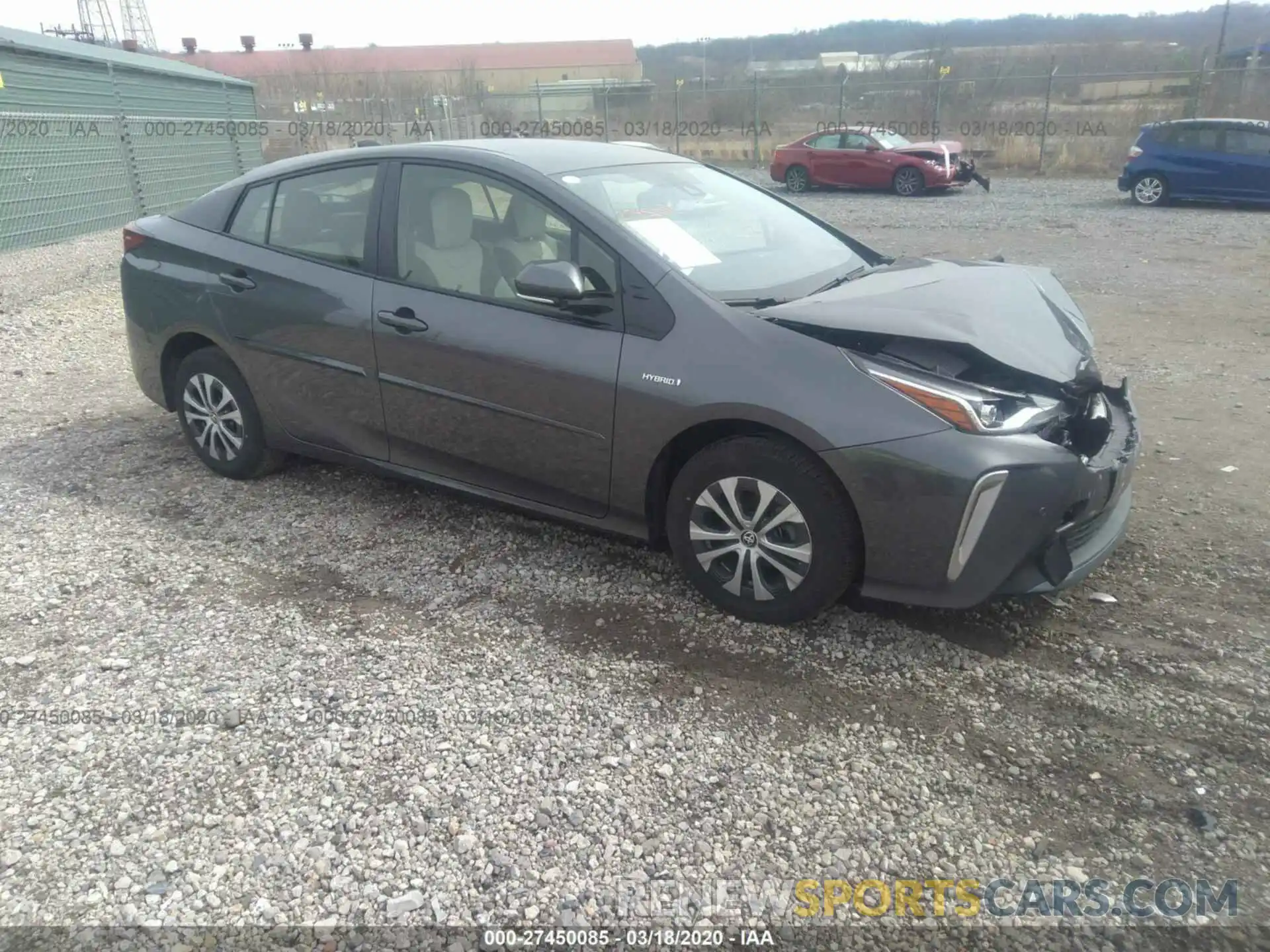 1 Photograph of a damaged car JTDL9RFU6L3015980 TOYOTA PRIUS 2020