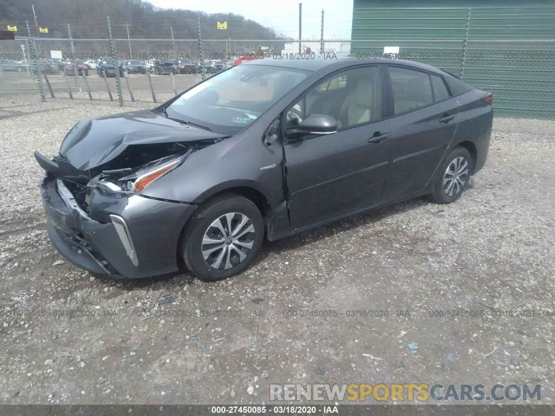 2 Photograph of a damaged car JTDL9RFU6L3015980 TOYOTA PRIUS 2020