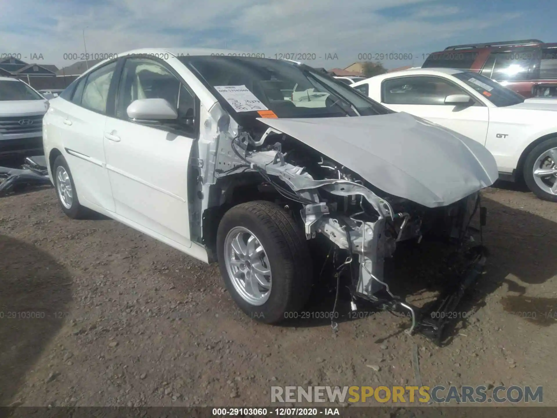 1 Photograph of a damaged car JTDL9RFU6L3016921 TOYOTA PRIUS 2020