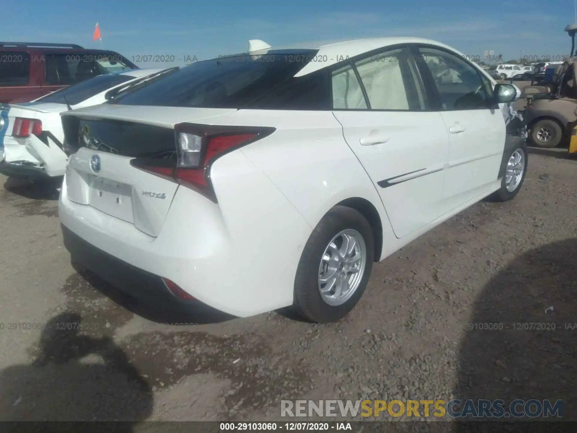 4 Photograph of a damaged car JTDL9RFU6L3016921 TOYOTA PRIUS 2020