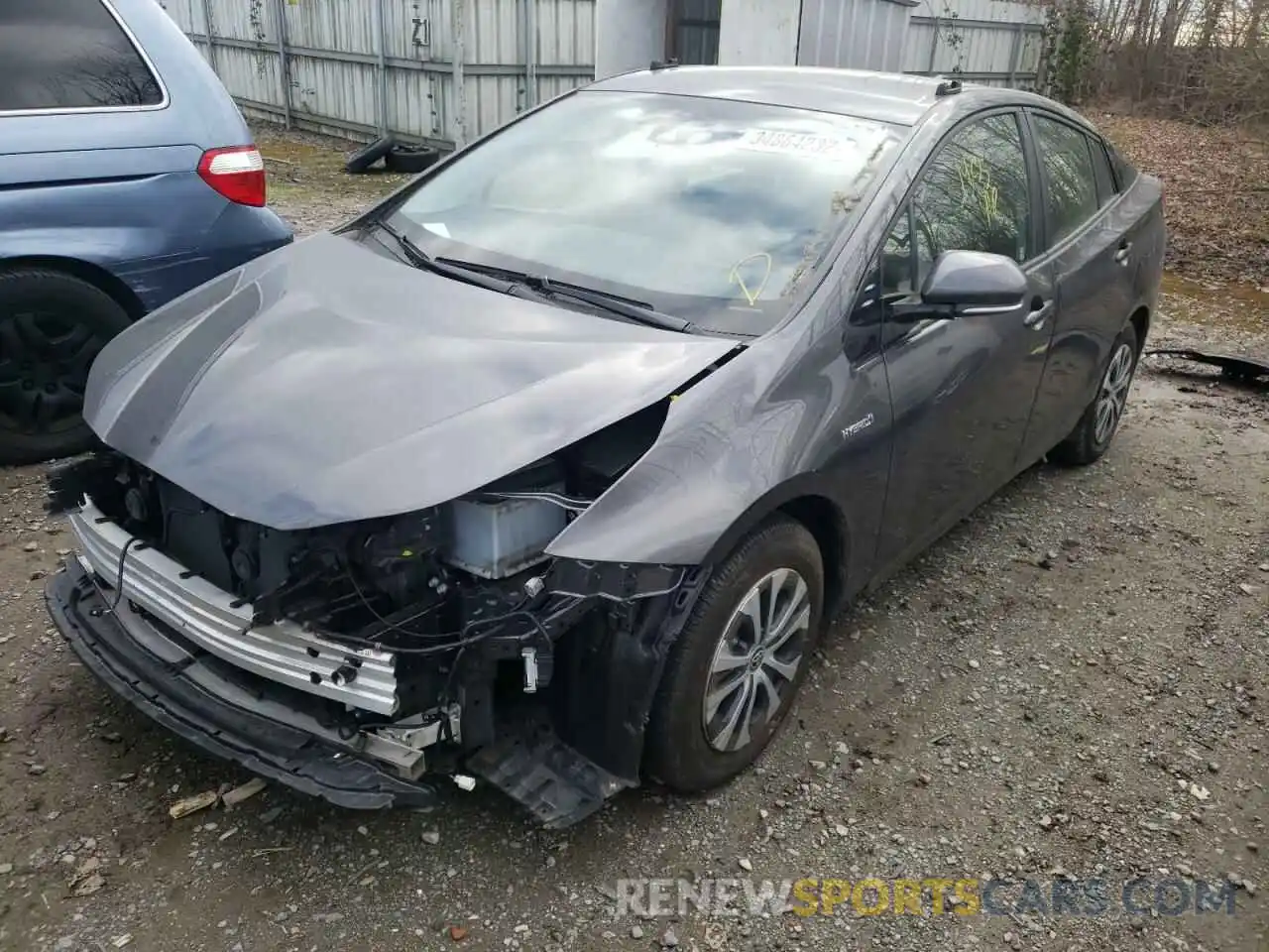 2 Photograph of a damaged car JTDL9RFU7L3013431 TOYOTA PRIUS 2020