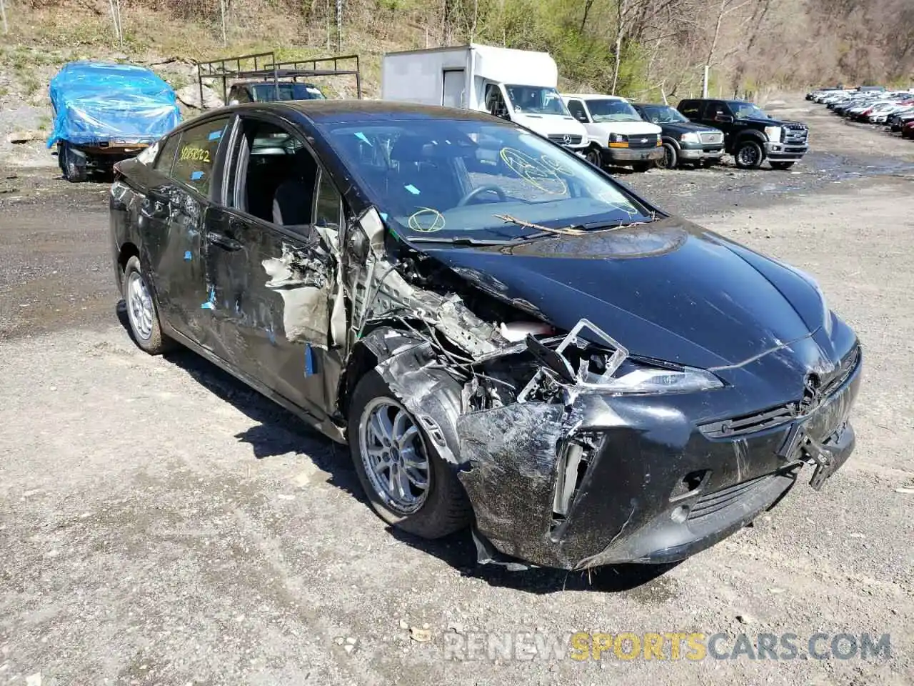 1 Photograph of a damaged car JTDL9RFU7L3013610 TOYOTA PRIUS 2020