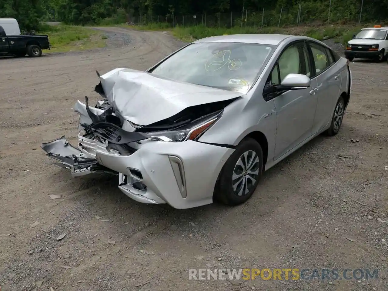 2 Photograph of a damaged car JTDL9RFU7L3014062 TOYOTA PRIUS 2020