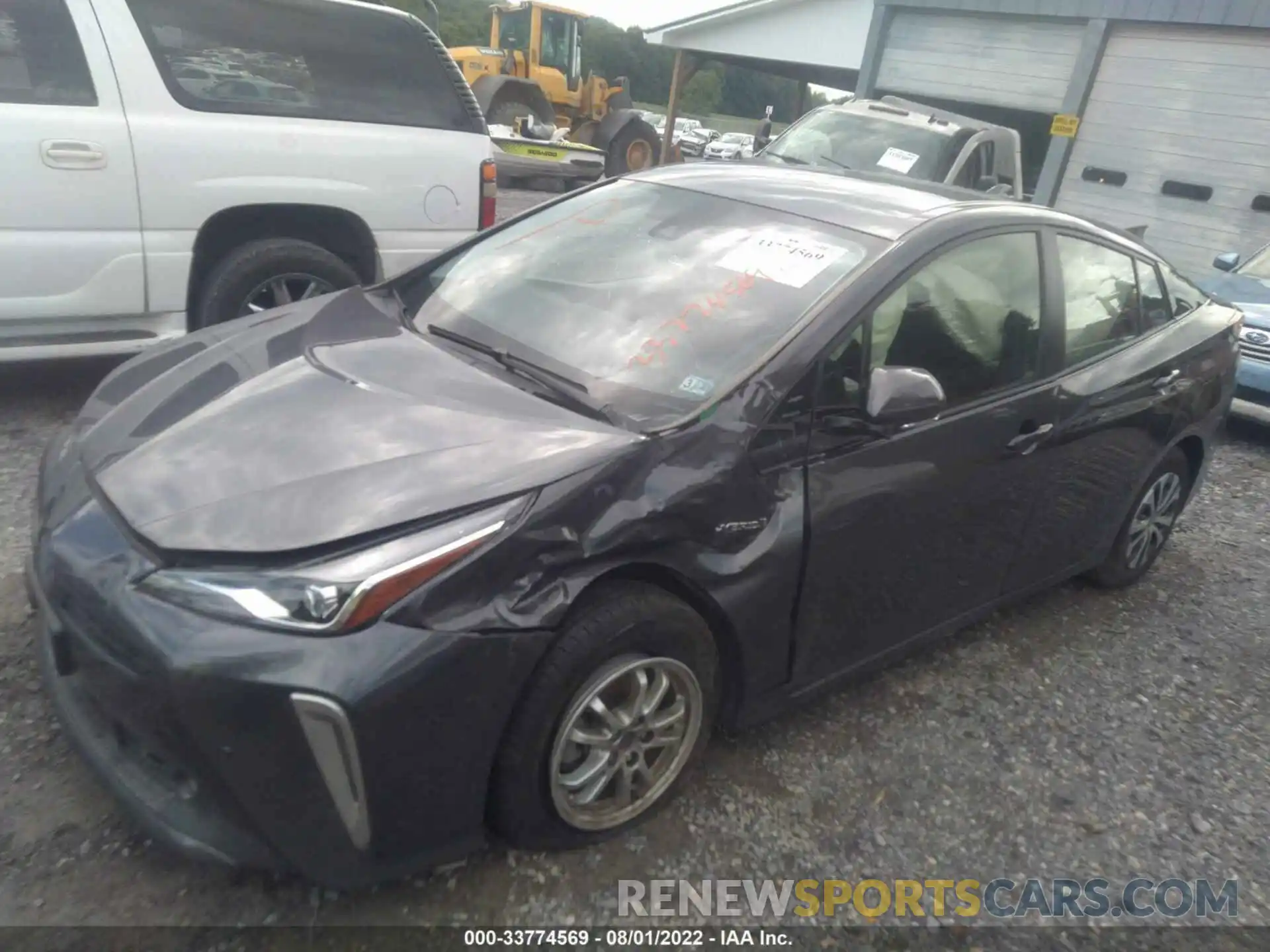 2 Photograph of a damaged car JTDL9RFU7L3014241 TOYOTA PRIUS 2020