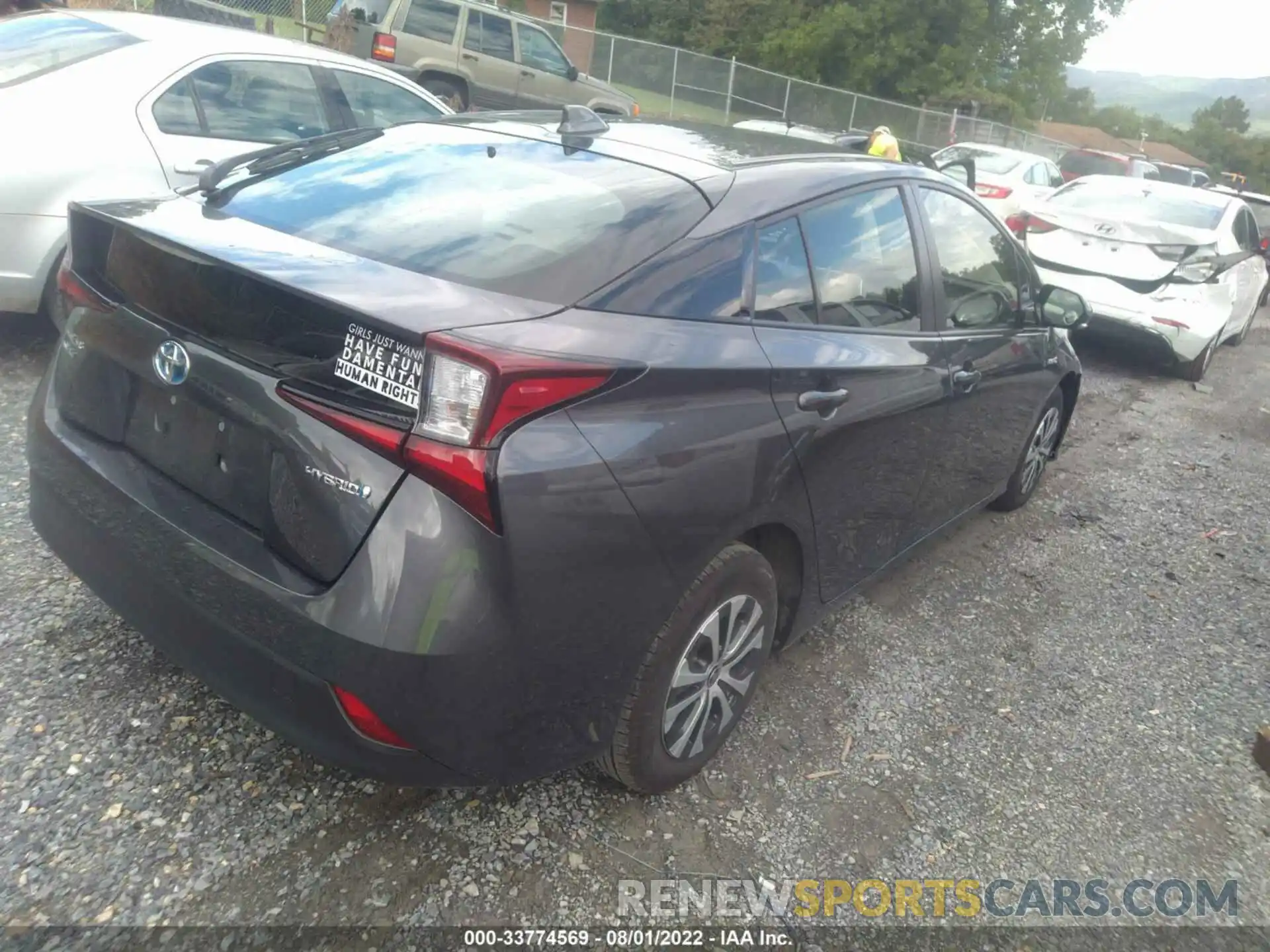 4 Photograph of a damaged car JTDL9RFU7L3014241 TOYOTA PRIUS 2020